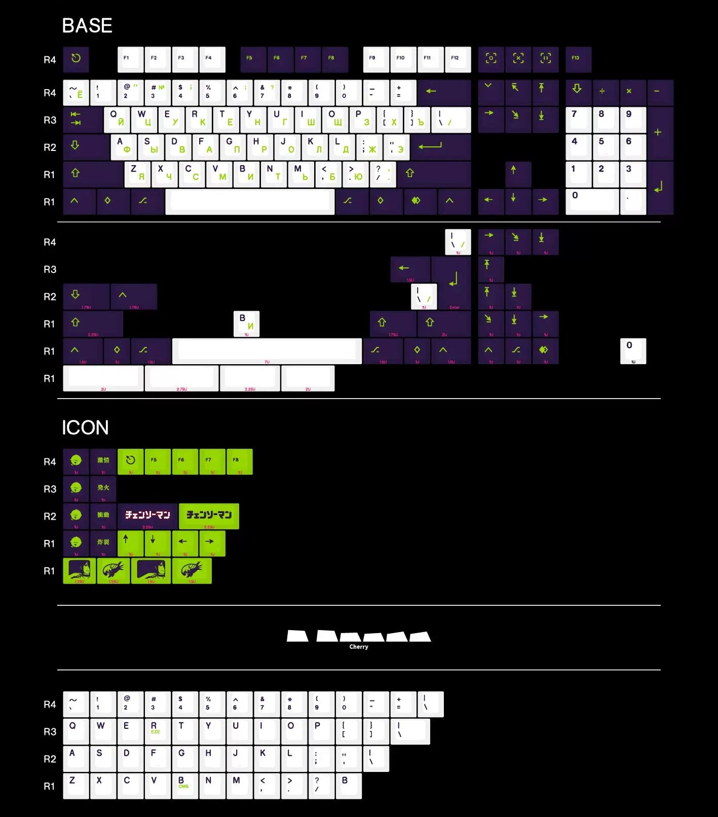 Chainsaw Man,Reze PBT Material Personalized Keycap Set, Anime Game Culture Creative Decorative Keycap Set, Compatible with 61/64/68/75/84/87/104 Key Mechanical Keyboard