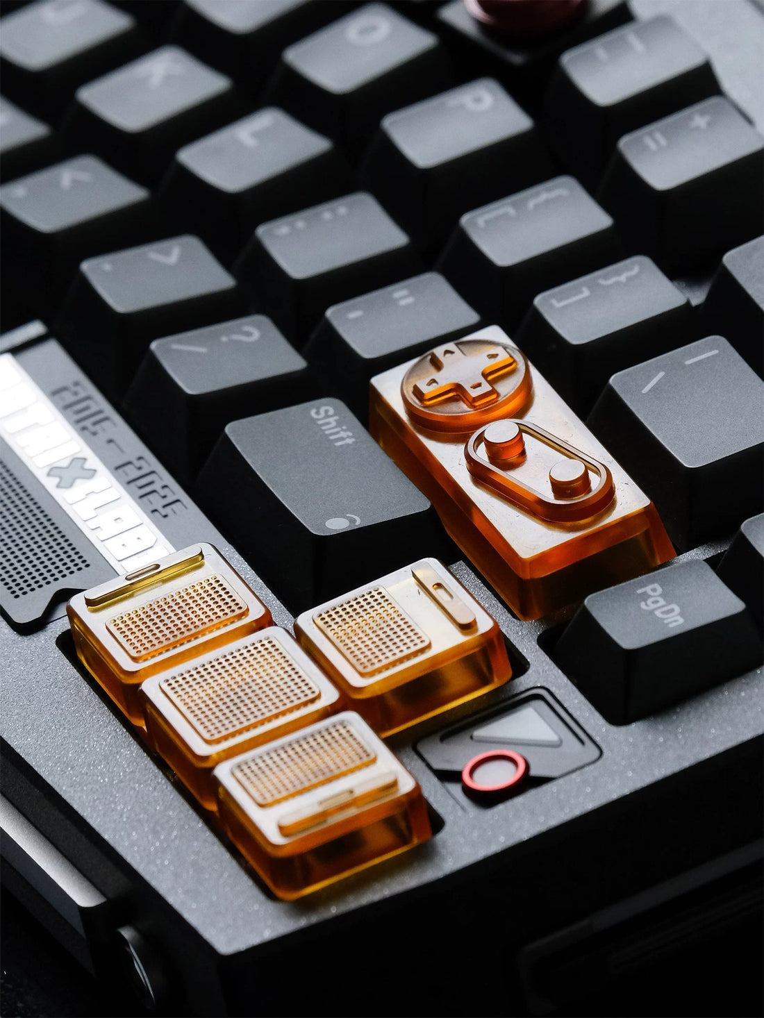 PEI Personalized Keycaps PC Material Personalized Keycaps, Gamepad Shaped Keys, Gamepad Metal CNC Mechanical Keyboard Decorative Keycap Set