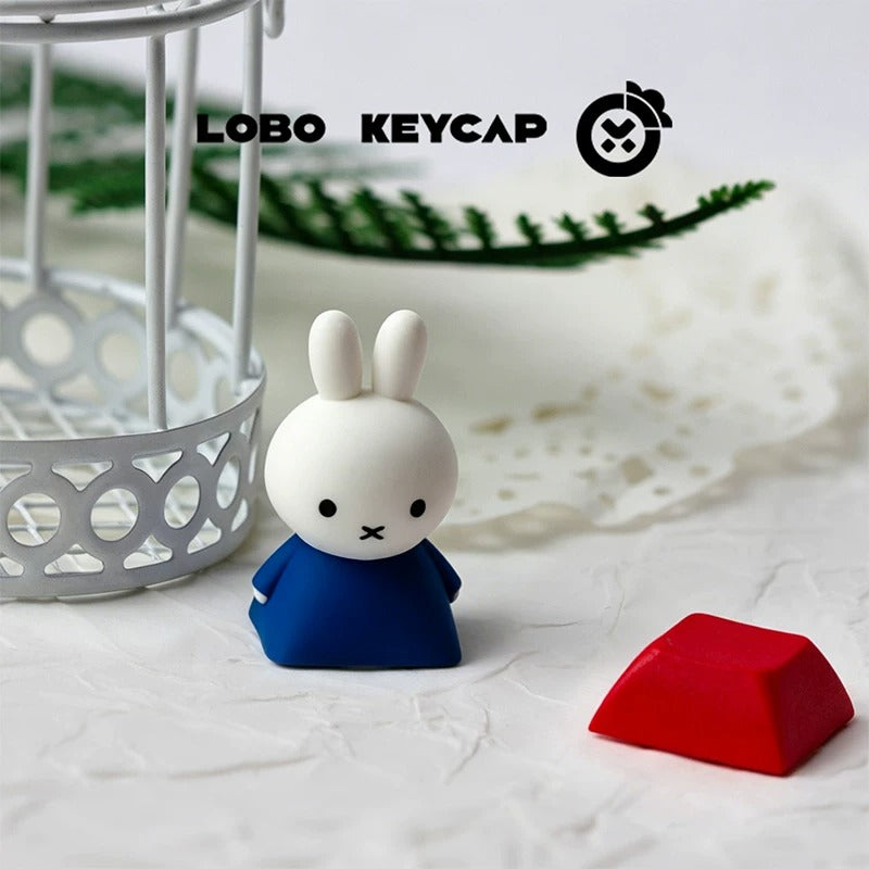 Miff themed design keycaps, multi-color resin molded personalized keycaps, anime cartoon cultural creativity peripheral mechanical keyboard decoration keycaps