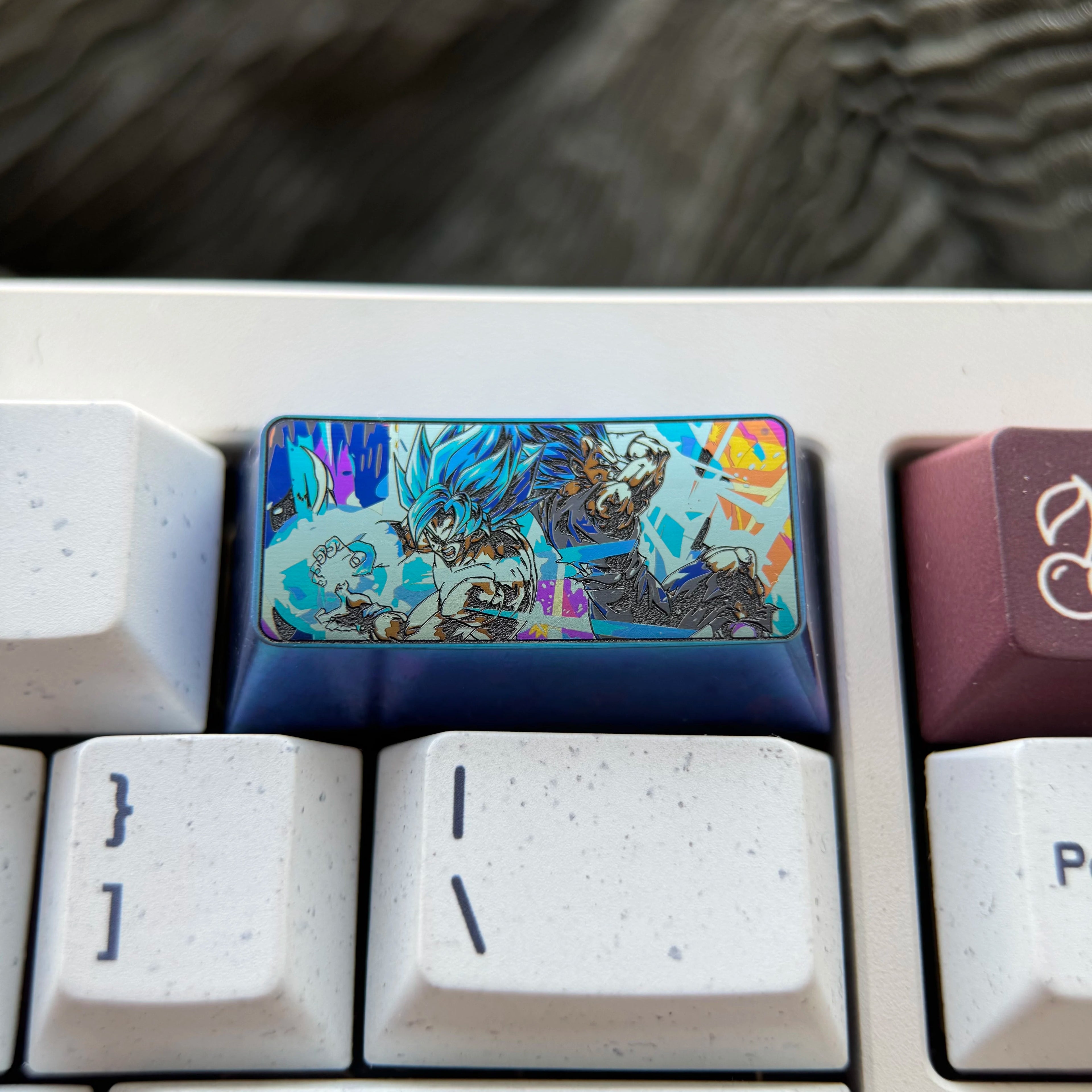 Dragon Ball, 2U Backspace Key Titanium Alloy Personalized Keycap, Anime Game Culture Creative Decorative Keycap