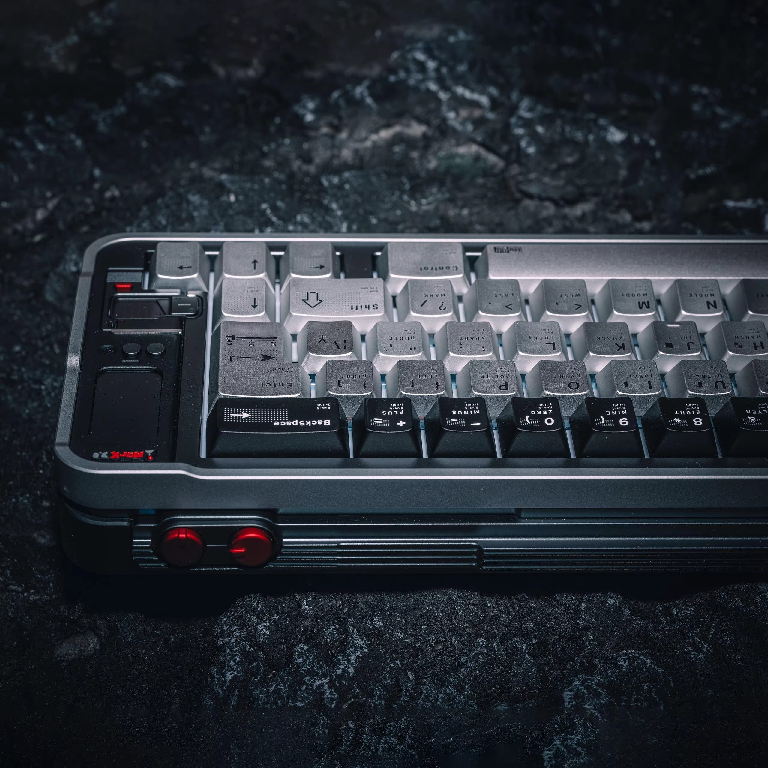 Parameterized V2 aluminum alloy CNC keycap set, metal personalized keycap original factory height set