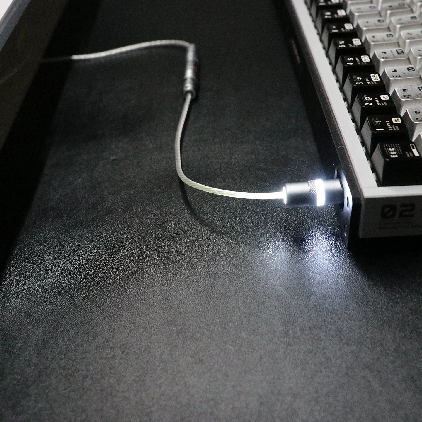 Fine silver flexible wire aviation plug wire, keyboard cable 8K keyboard custom data cable, Handmade data cable for mechanical keyboard, customized keyboard cable