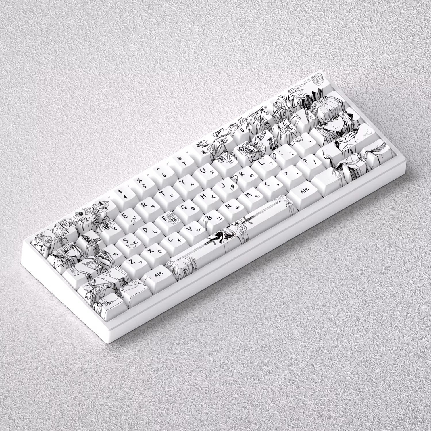 Fate/stay night series, Altria Pendragon/saber theme, original high PBT material compatible MX switch mechanical keyboard, anime and game theme keycap set, mechanical keyboard replacement keycap set