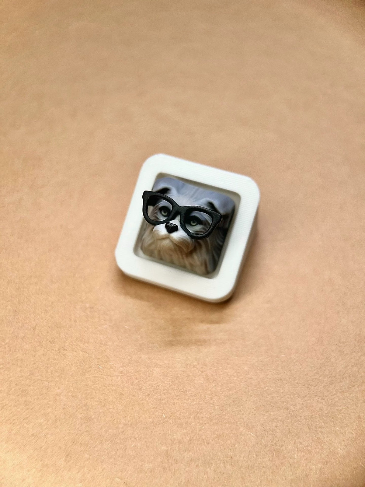 personalized keycap display rack, Multiple display boxes made of resin material in a row, customized keycap decoration keycap storage