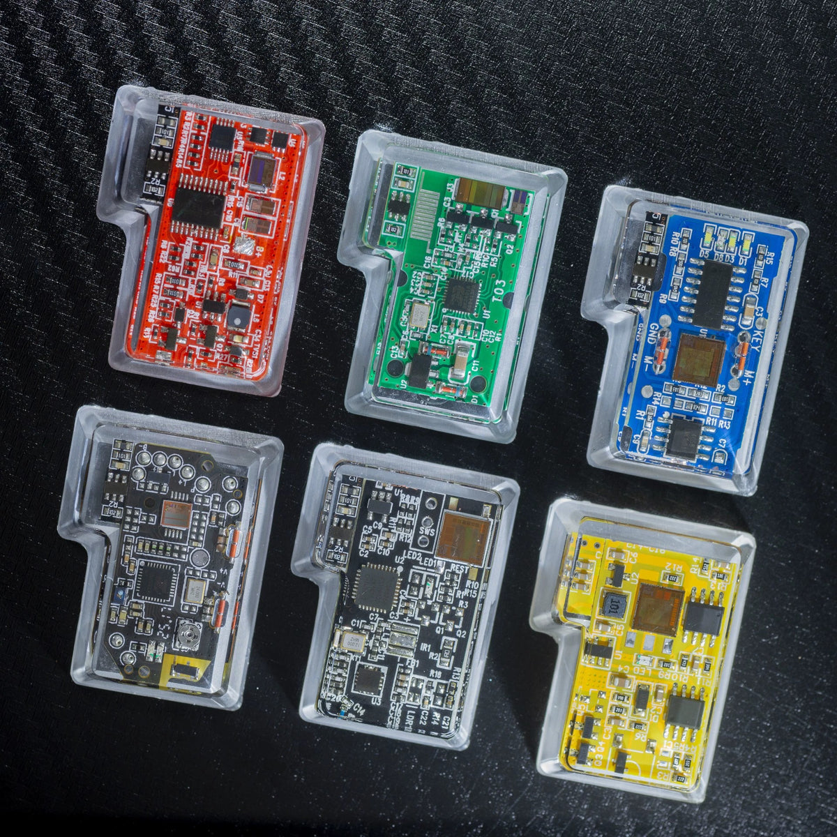 Circuit board design 7-character return, ISO return key, personalized keycaps Crystal drops of glue sealing circuit board decorative keycaps