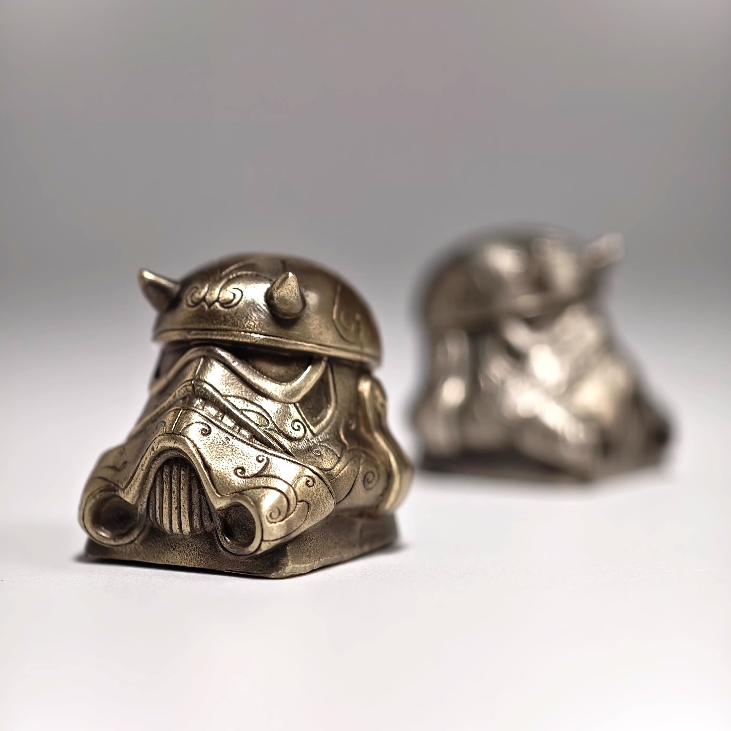 Star Wars, Imperial Stormtrooper,Mandalore, Metal material casting personalized keycaps, anime, games, movies, cultural and creative decorative keycaps