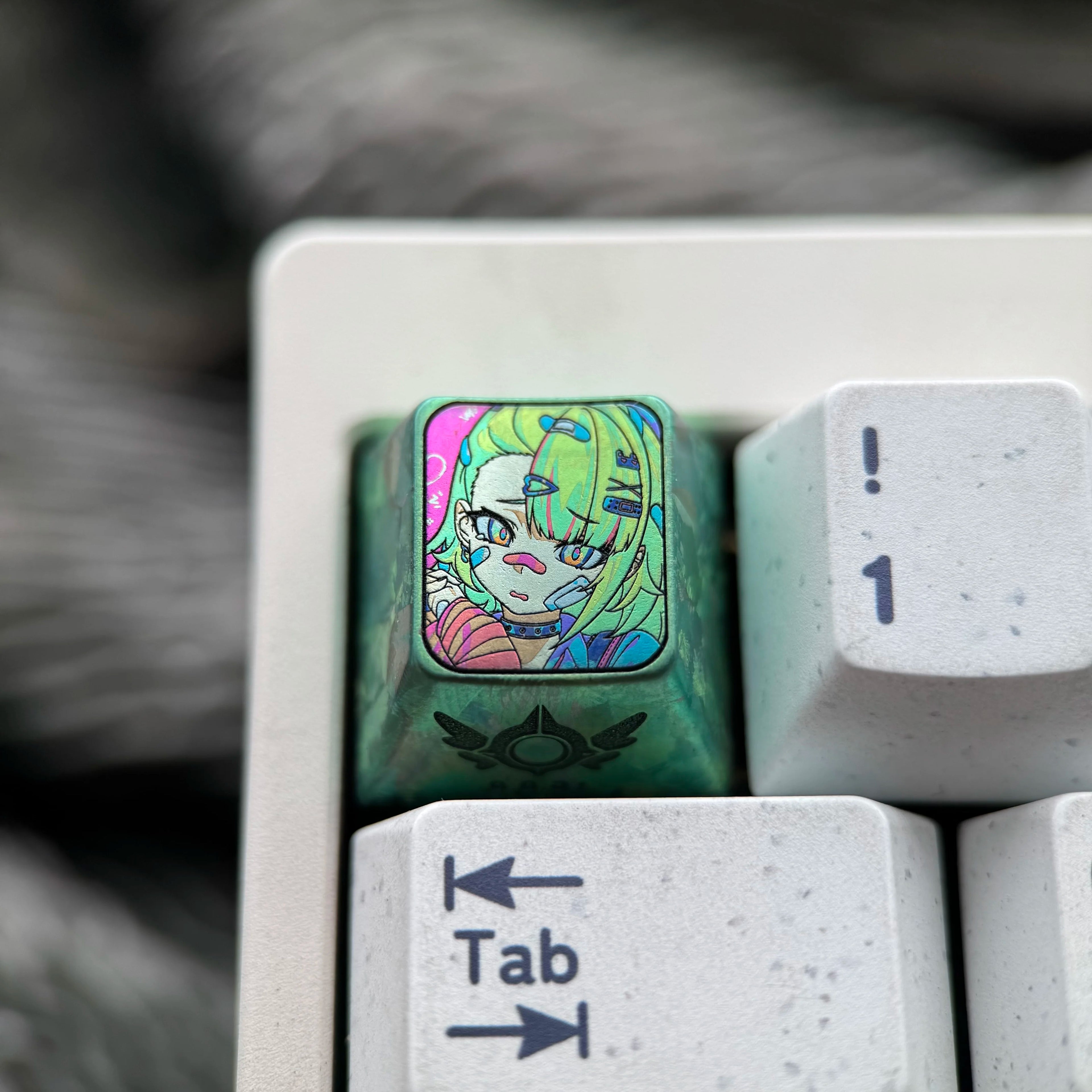 Zenless Zone Zero, Colorful version Angels of Delusion1U titanium alloy personalized keycaps, anime and game cultural creative keycaps, mechanical keycaps decorative keycaps