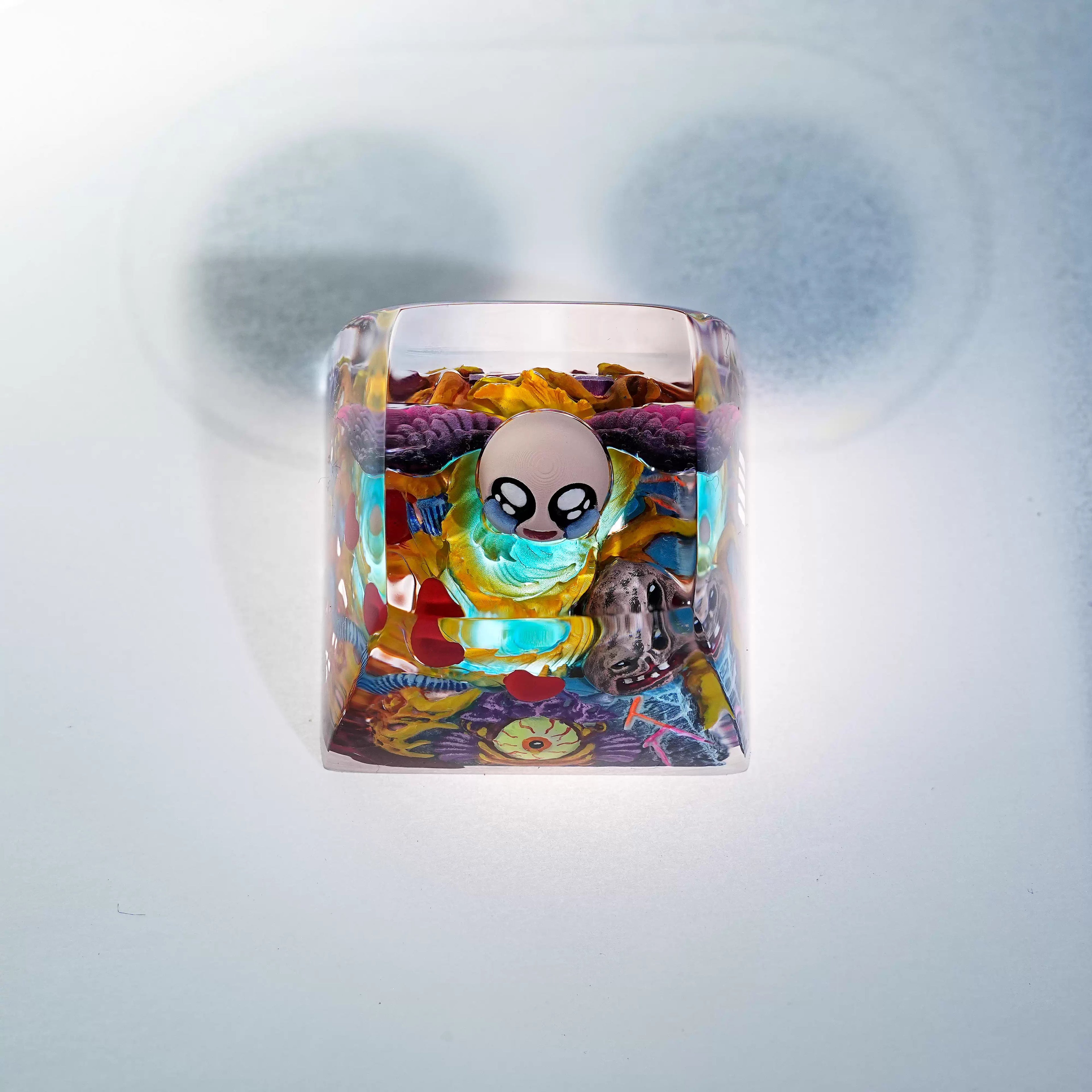 The Binding of Isaac Theme, 1U Crystal Resin Personalized Keycaps, Anime Game Peripheral Mechanical Keyboard Decorative Keycaps