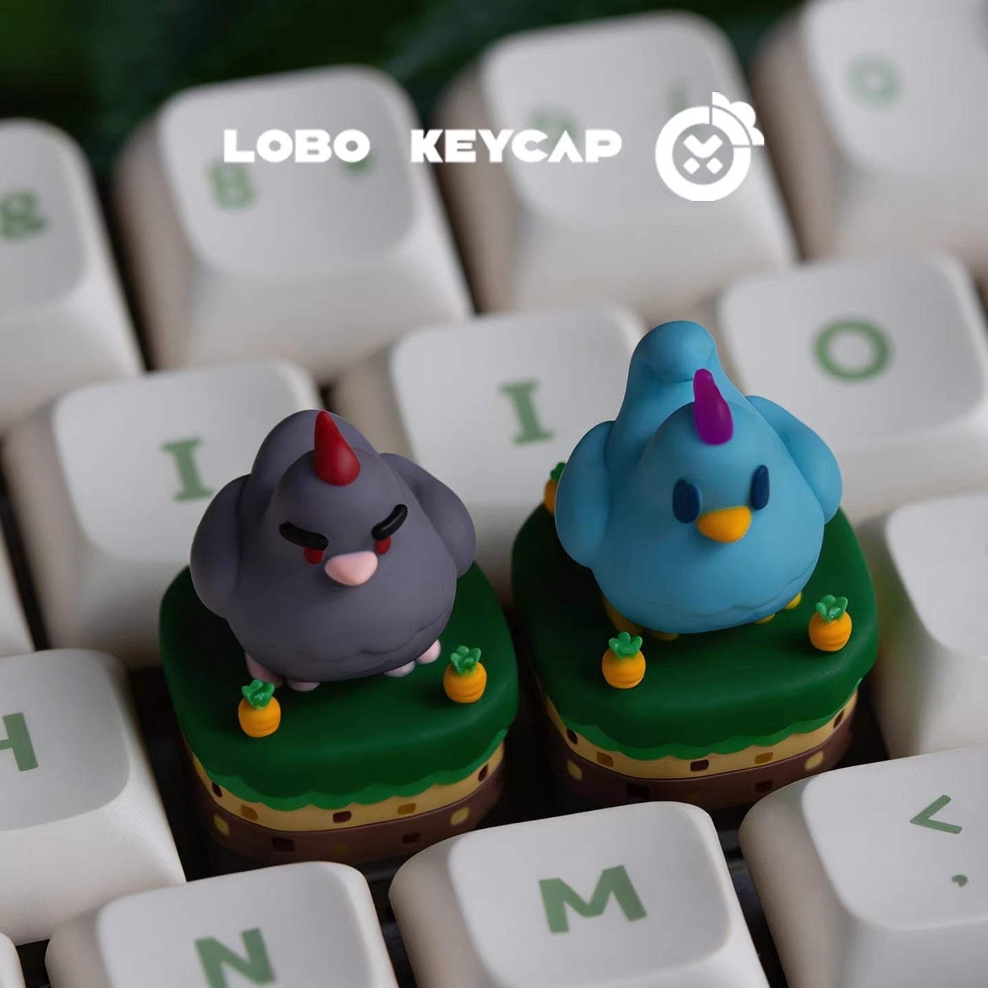 Stardew Valley, Pet chicken multi-color resin molded personalized keycaps, creative decorative keycaps for anime, gaming, and cultural peripherals