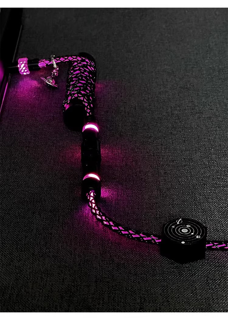 Type-C socket induction magnetic control adjustable light color whole antenna illuminated keyboard aviation plug customized data cable Heichen mechanical keyboard manual data cable