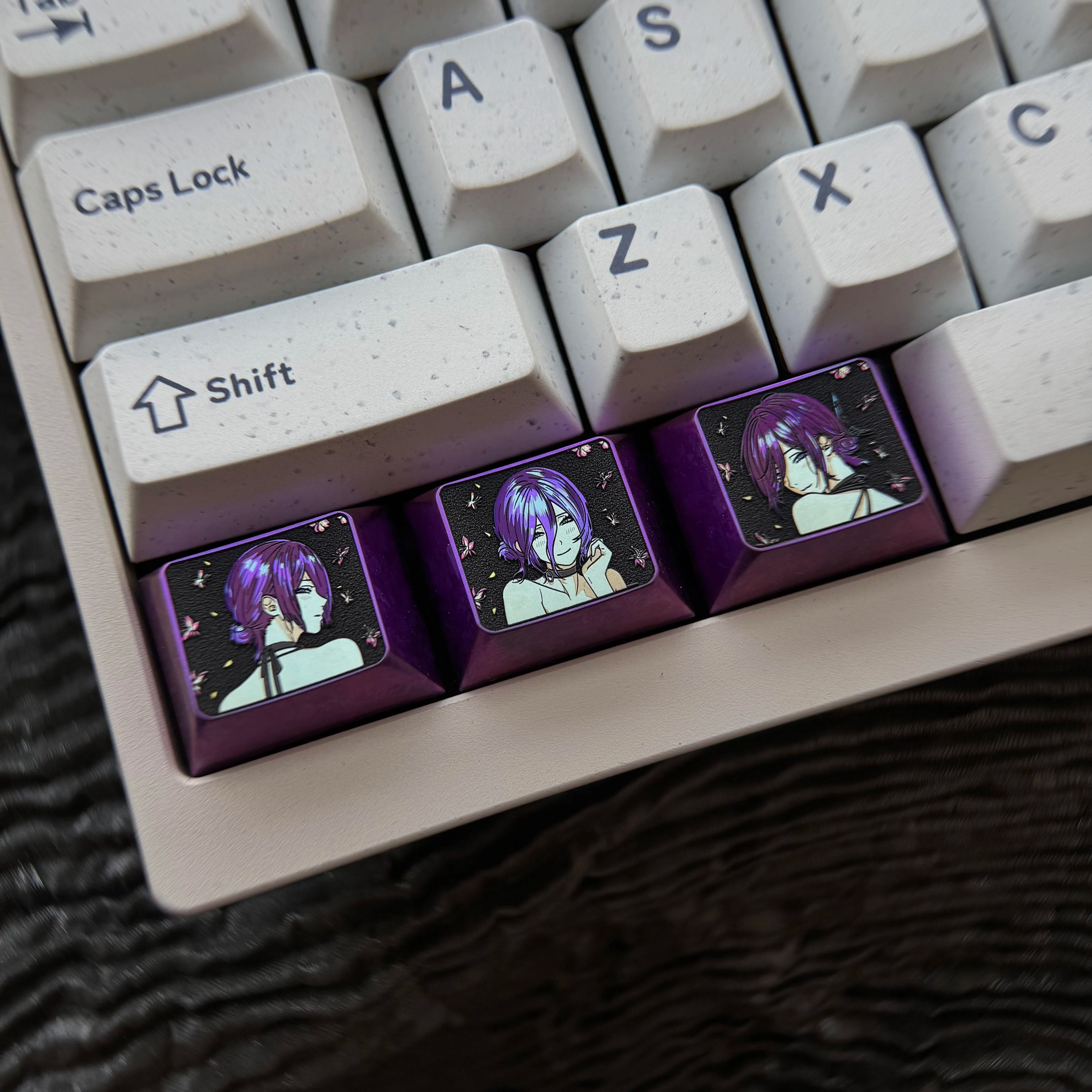 Chainsaw Man series, Reze, 1.25U titanium alloy personalized keycaps, anime and game culture creative decorative keycaps