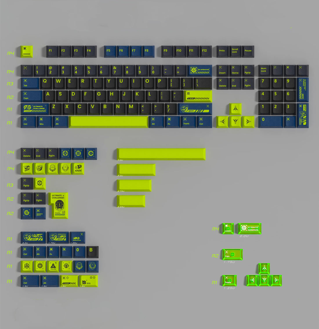 Relative universe theme set, custom set personalized keycap series,PBT material, Original factory height, compatible with 61/64/68/75/84/87/104 mechanical keyboard keycap set