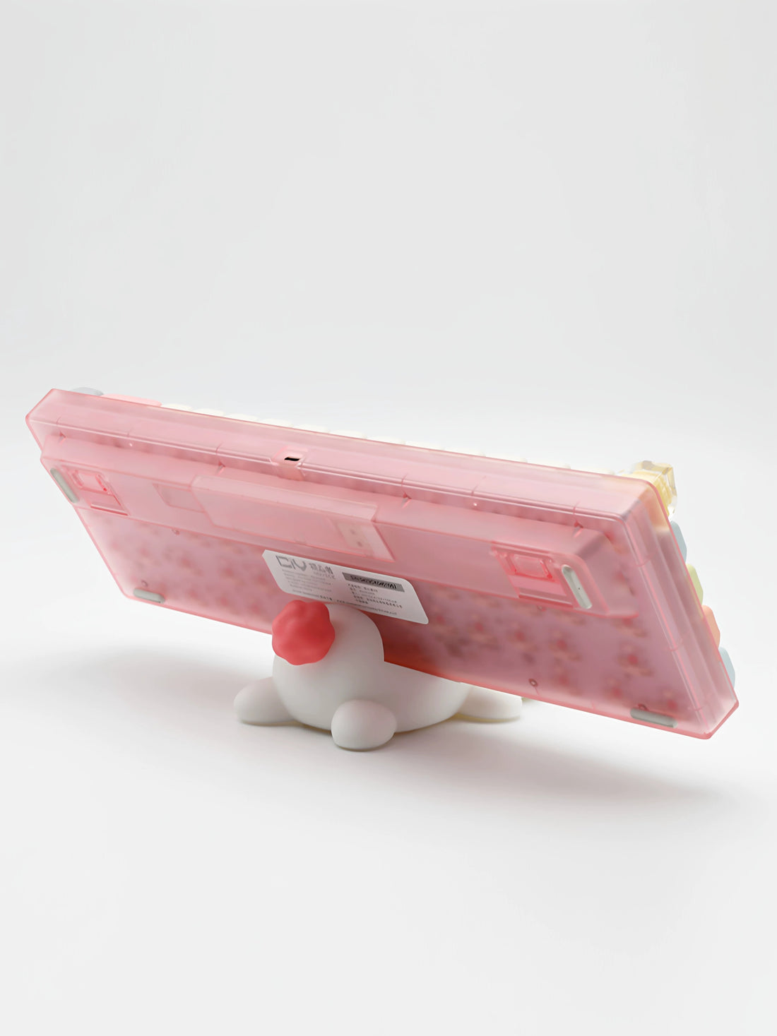 Cute Party Rabbit PLA Material, Keyboard Display Rack, Desktop Storage Rack, Computer Desktop Beautification Decoration, Mechanical Keyboard Bracket