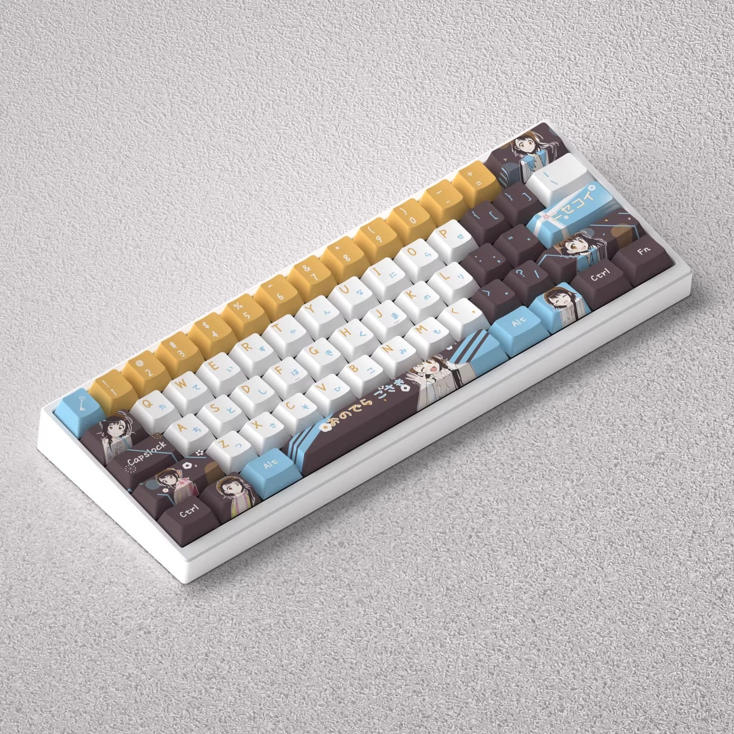 Nisekoi series, Onodera Kosaki theme, original high PBT material compatible MX switch mechanical keyboard, anime game theme set keycaps, mechanical keyboard replacement keycap set