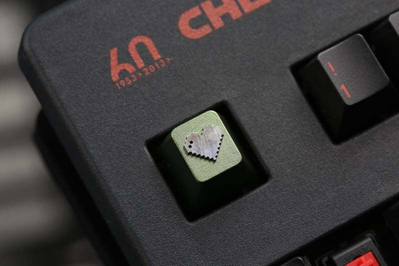 love ❤ Pixel style, metal CNC, aluminum alloy creative decorative keycaps
