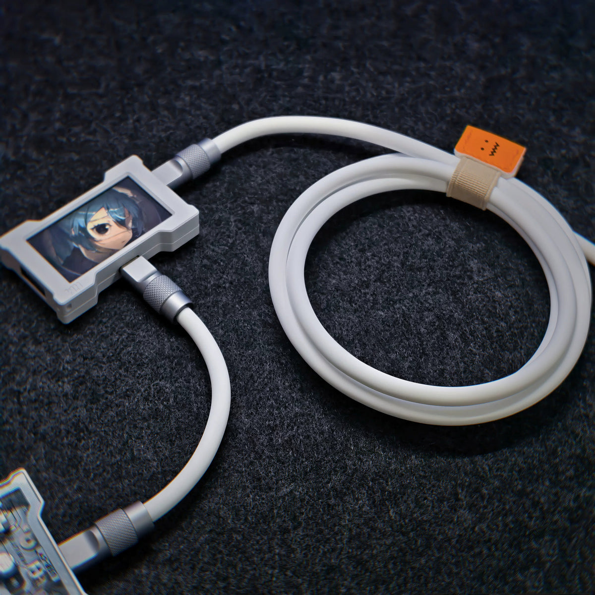 Pure copper core genuine skin friendly silicone aviation plug plug HUB cable, keyboard connection cable 8K return rate e-sports game keyboard data cable Type-C-Type-C