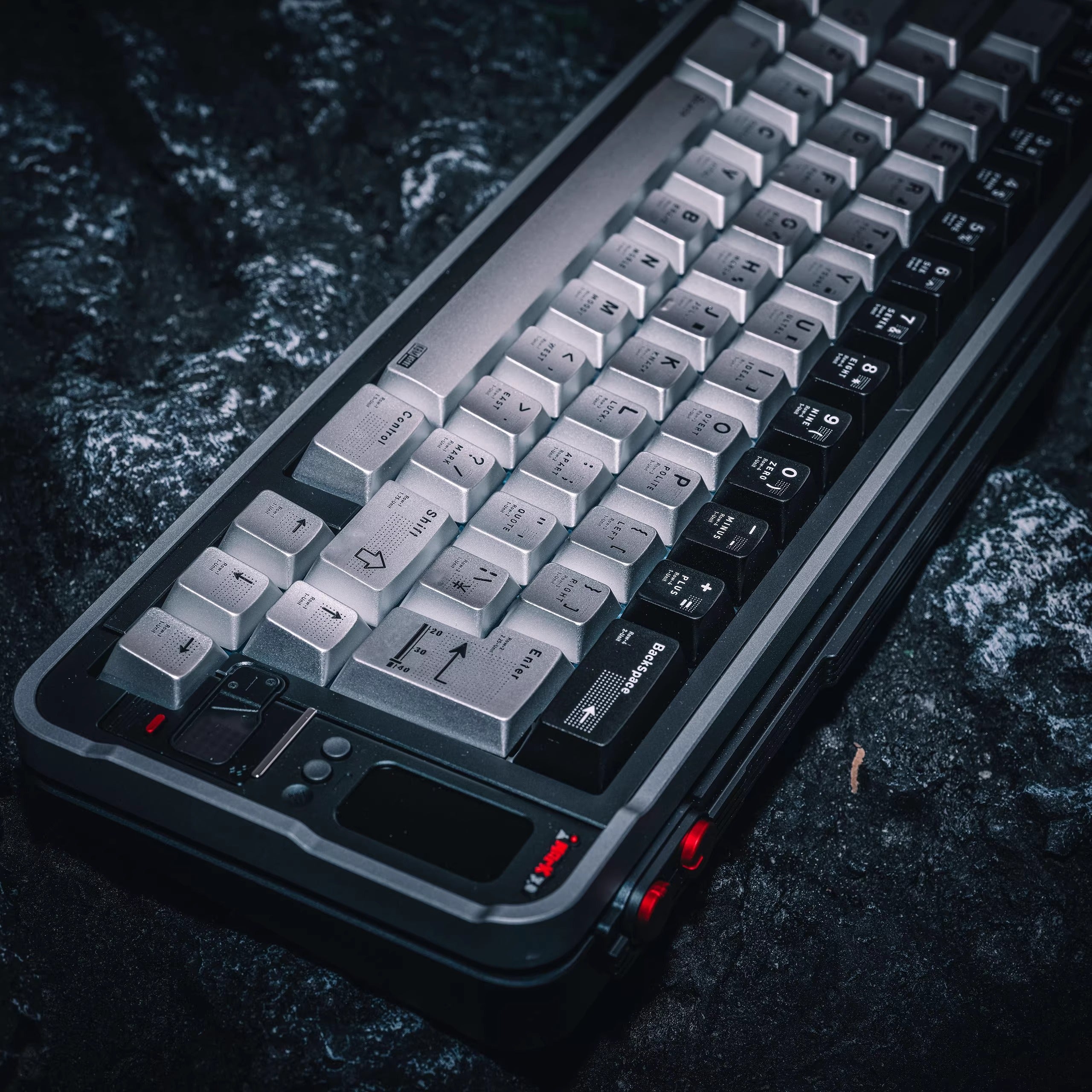 Parameterized V2 aluminum alloy CNC keycap set, metal personalized keycap original factory height set