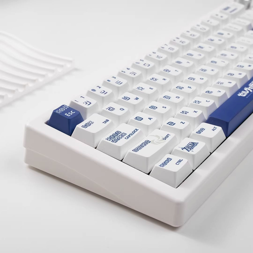 The Legend of Zelda Theme Personalized Keycap Set, PBT Material, Heat Sublimation Process, Anime Game Element Design Set Keycap