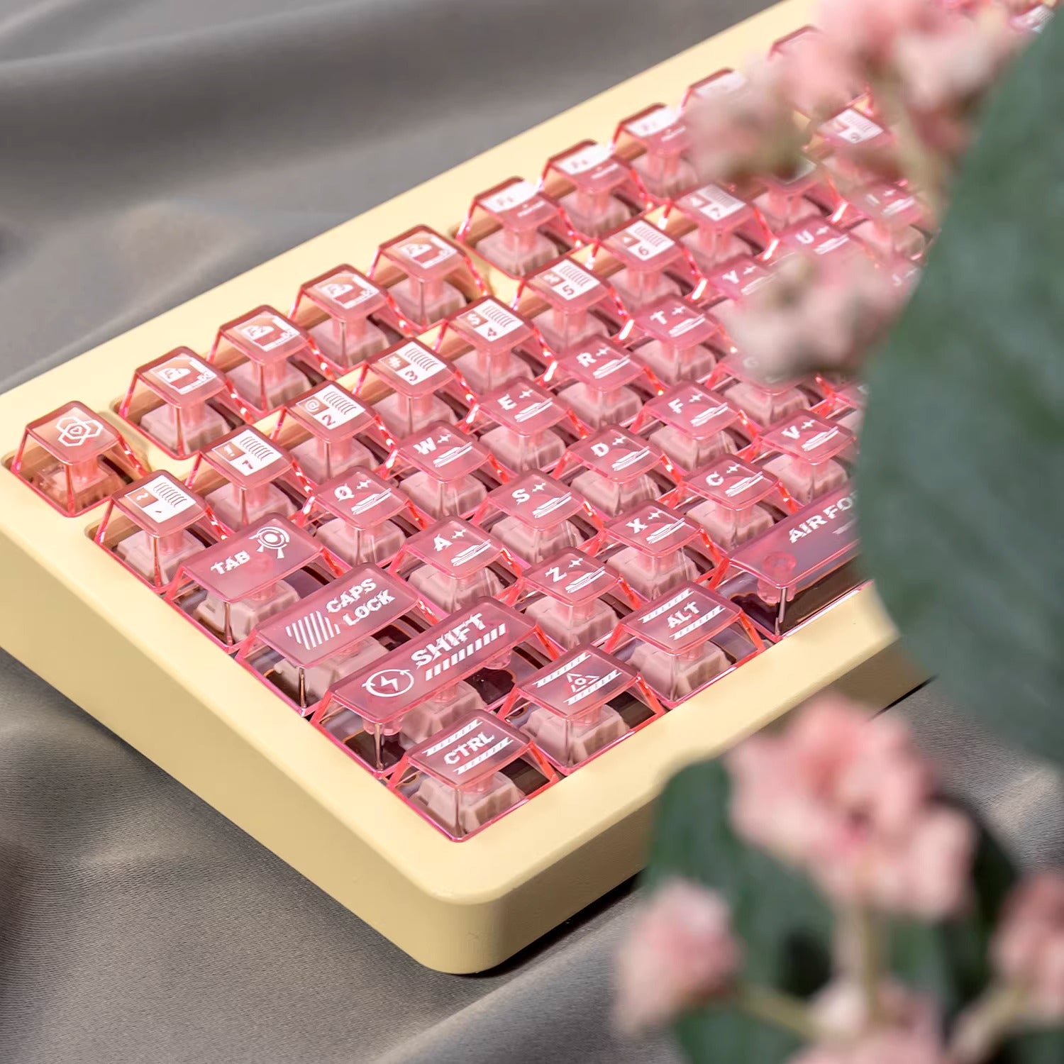 Air Force Assault keyboard keycap set, PC material sublimation technology, anime and game mechanical keyboard decoration keycap set