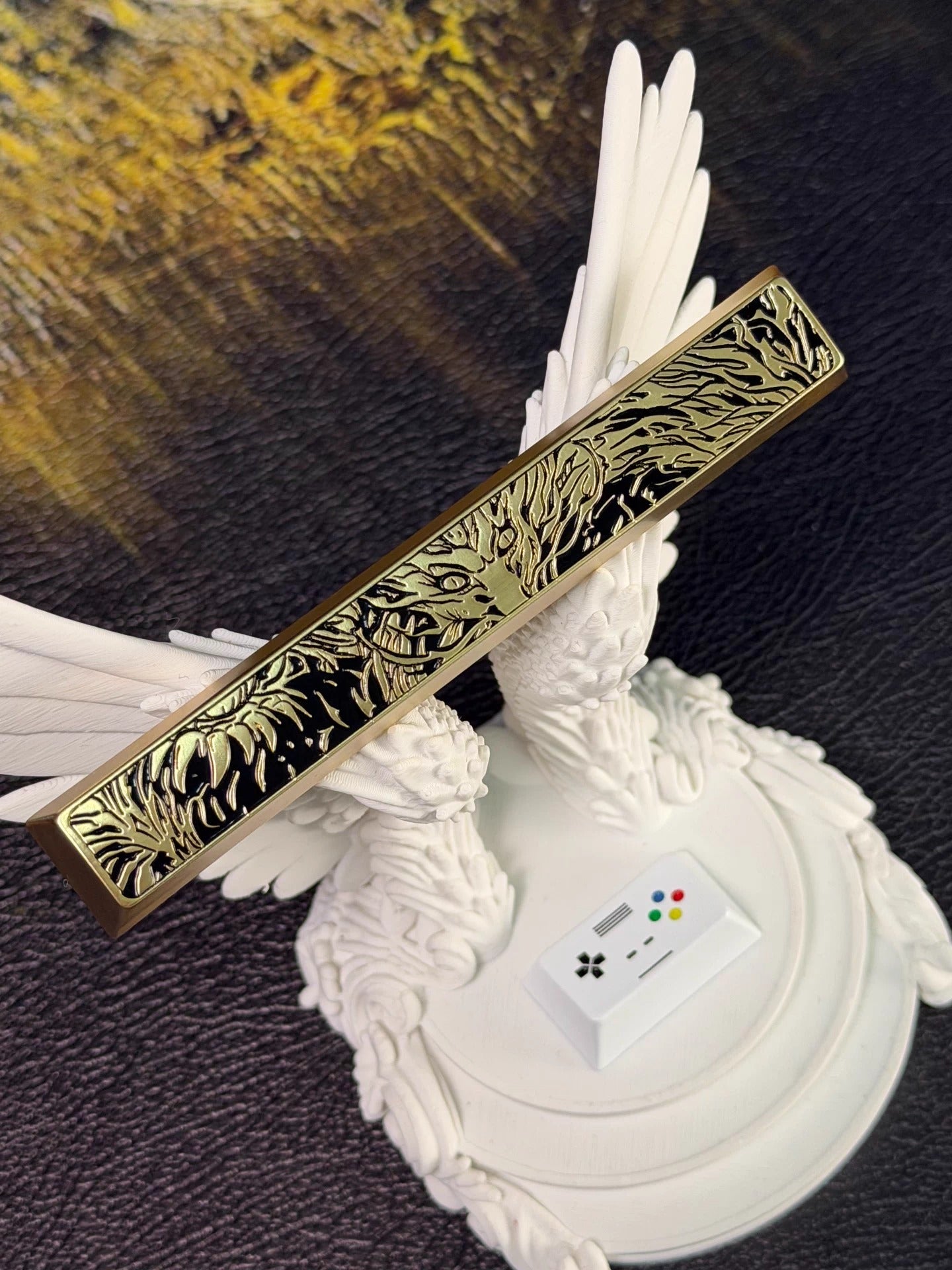 Dragon/loong, 6.25U zinc alloy metal personalized keycap, mythological themed metal decorative keycap