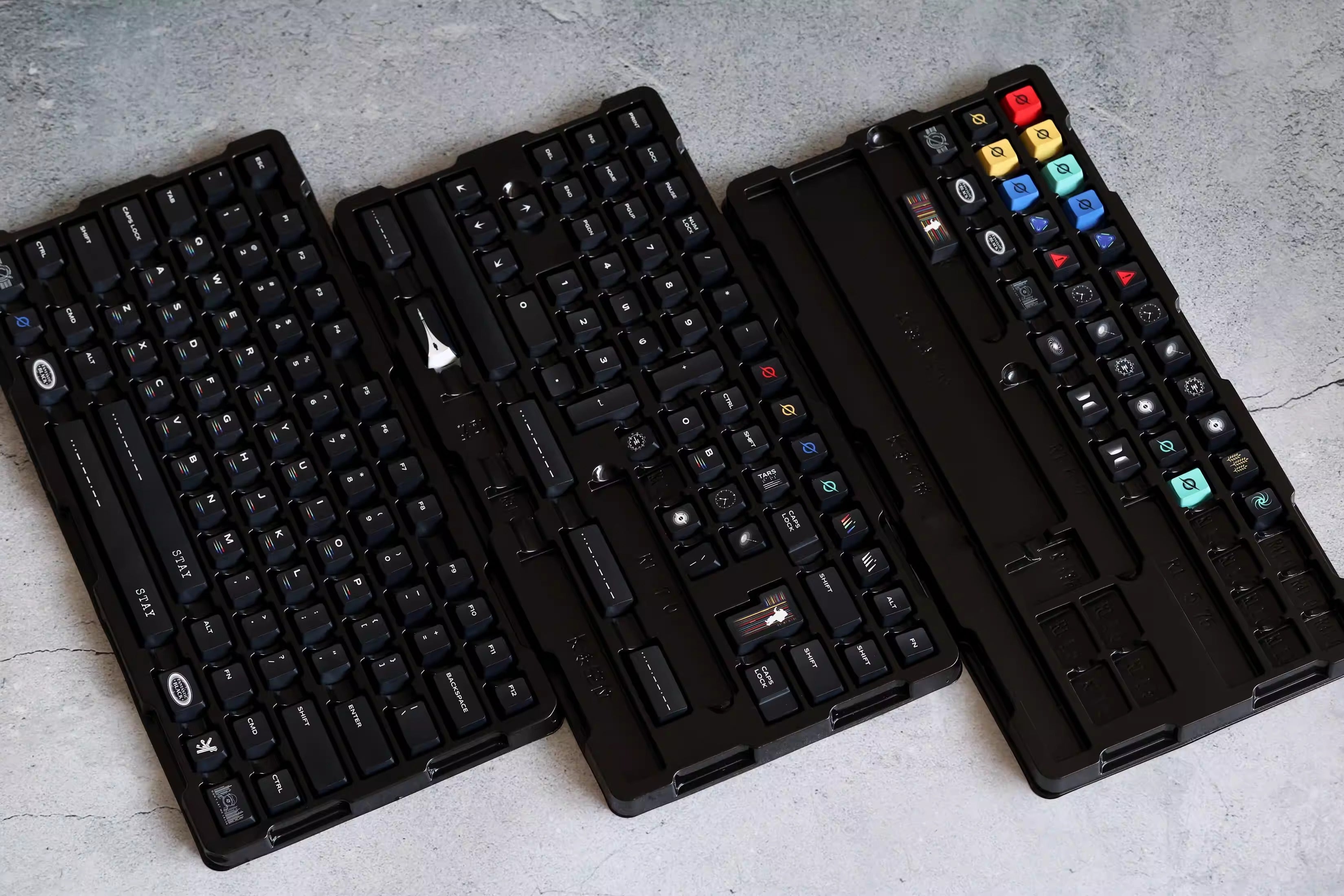Original design, deep outer space, original high PBT material thermal sublimation process mechanical keyboard customized personalized keycap set