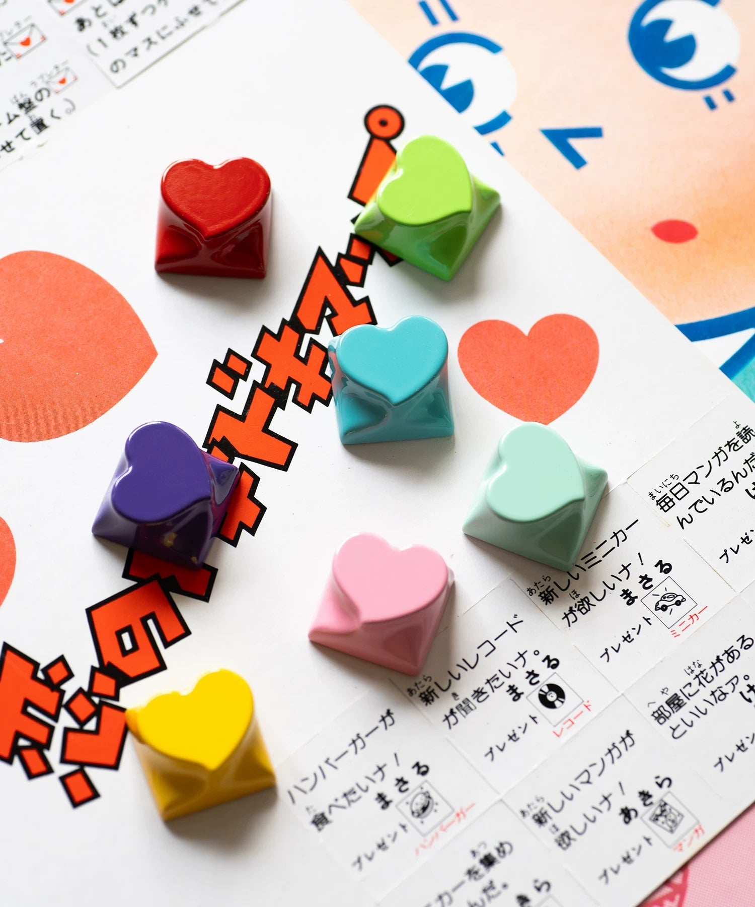 Original heart-shaped personalized Sweet Heart asymmetrical heart-shaped baked paint keycap aluminum alloy CNC machining personalized keycap