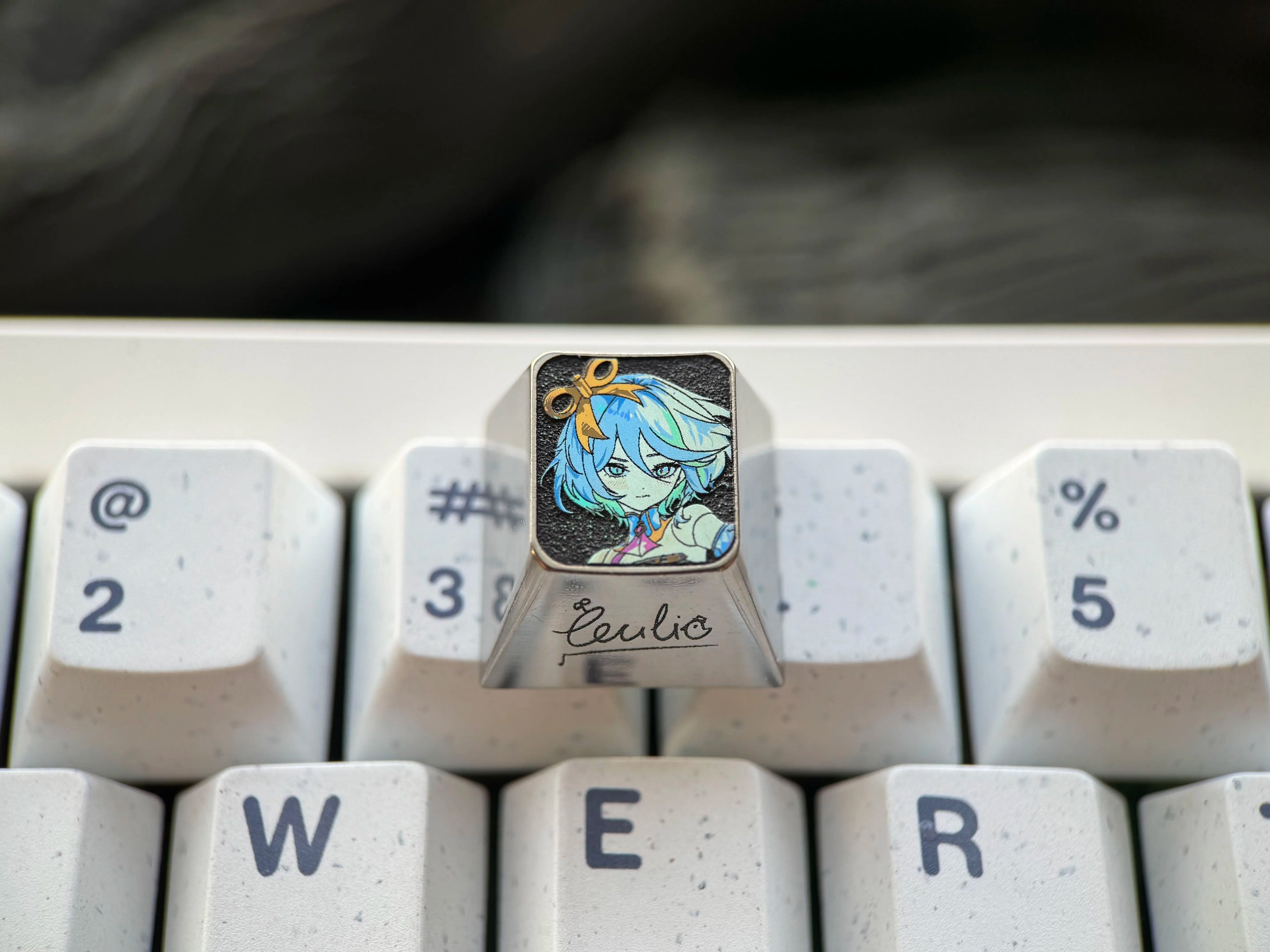 Cecilia Immergreen, 1U titanium alloy personalized keycaps, game creative cultural mechanical keyboard decorative keycaps