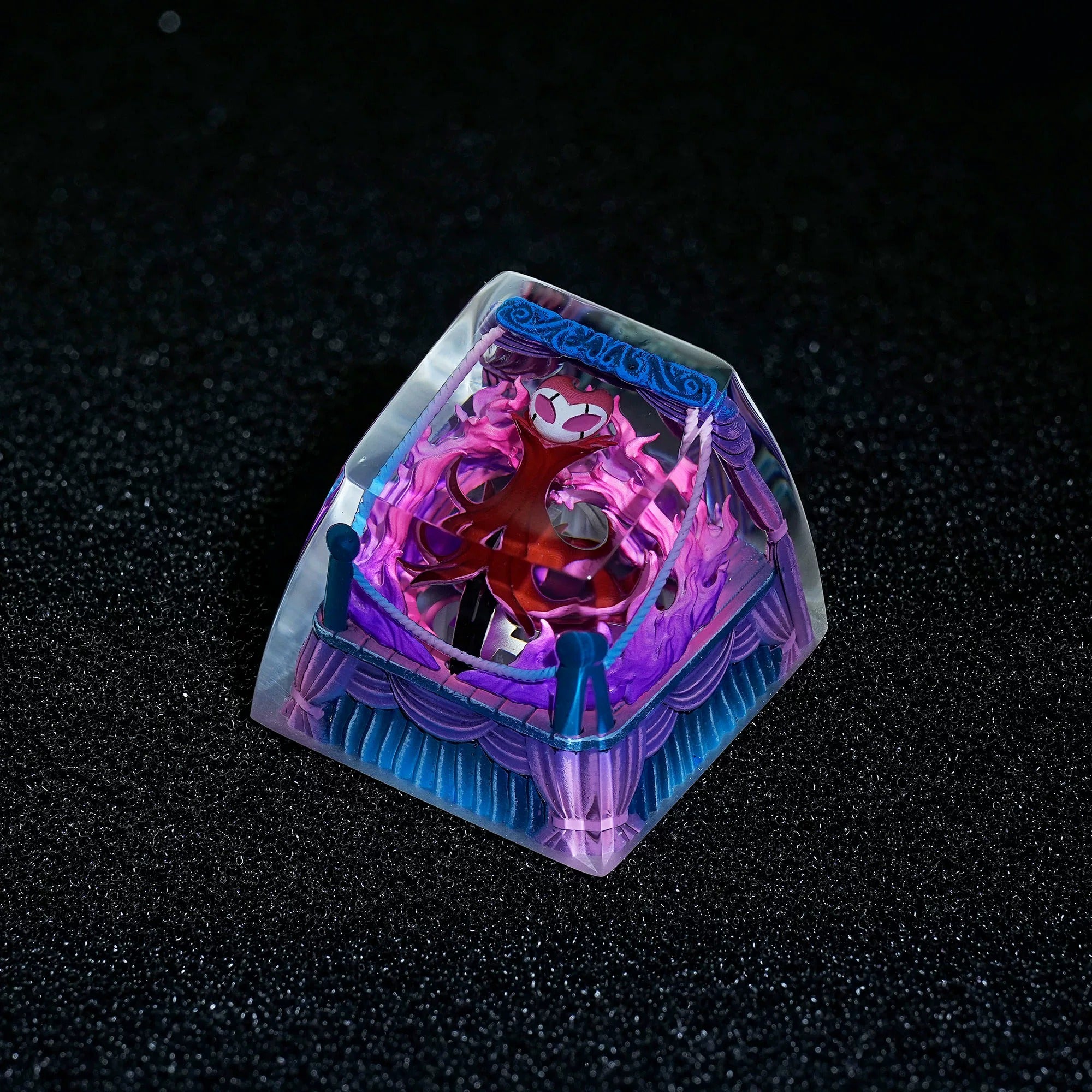 Hollow Knight, Grimm, Crystal Resin Personalized Keycaps, Anime Game Culture Creative Resin Keycaps, Mechanical Keyboard Art Decorative Keycaps