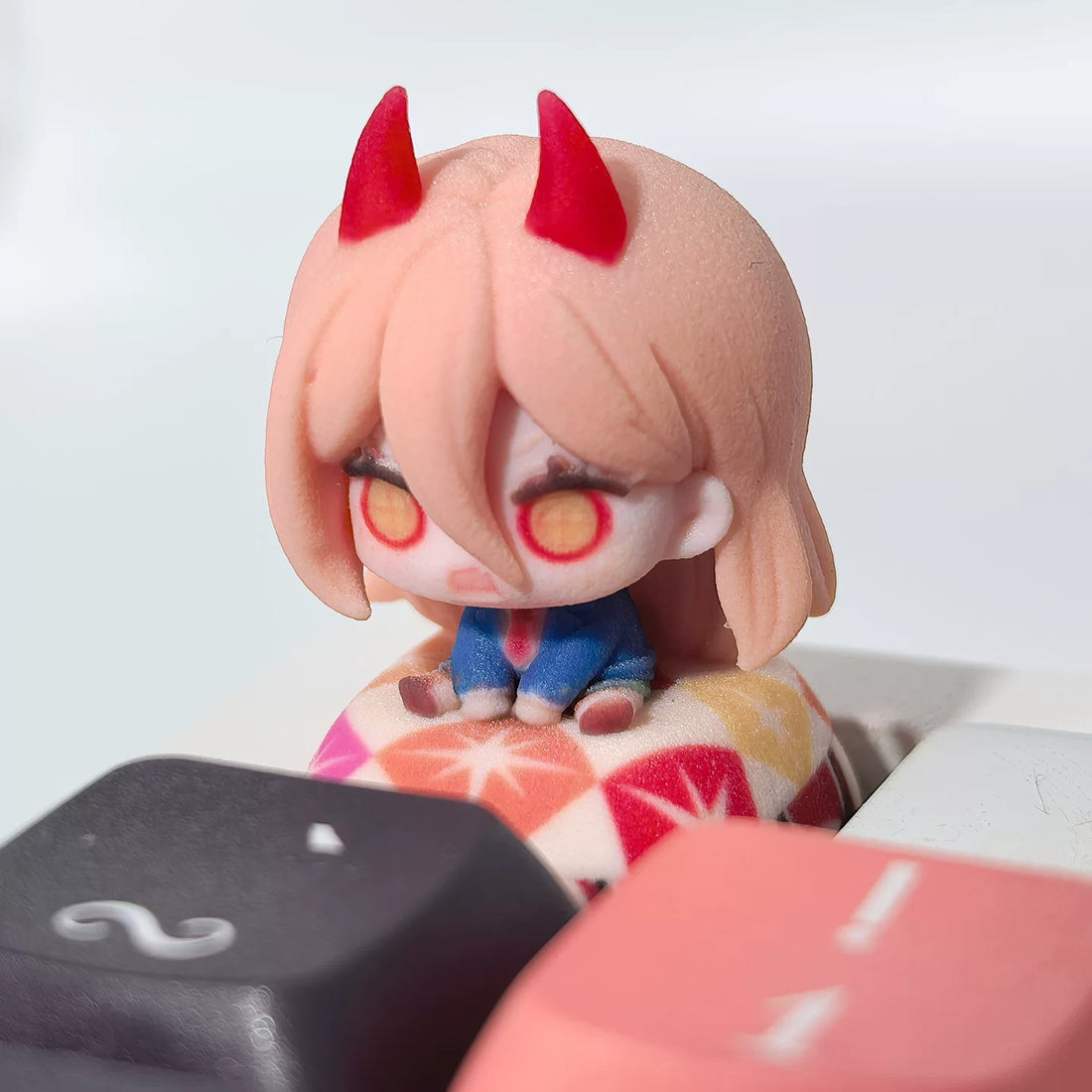 Chainsaw Man Theme Series, 3D Color Printed Resin Personalized Keycaps, Anime Game Cultural Creative Products Mechanical Keyboard Decorative Keycaps