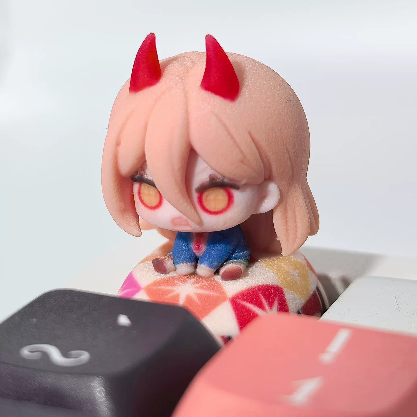 Chainsaw Man Theme Series, 3D Color Printed Resin Personalized Keycaps, Anime Game Cultural Creative Products Mechanical Keyboard Decorative Keycaps