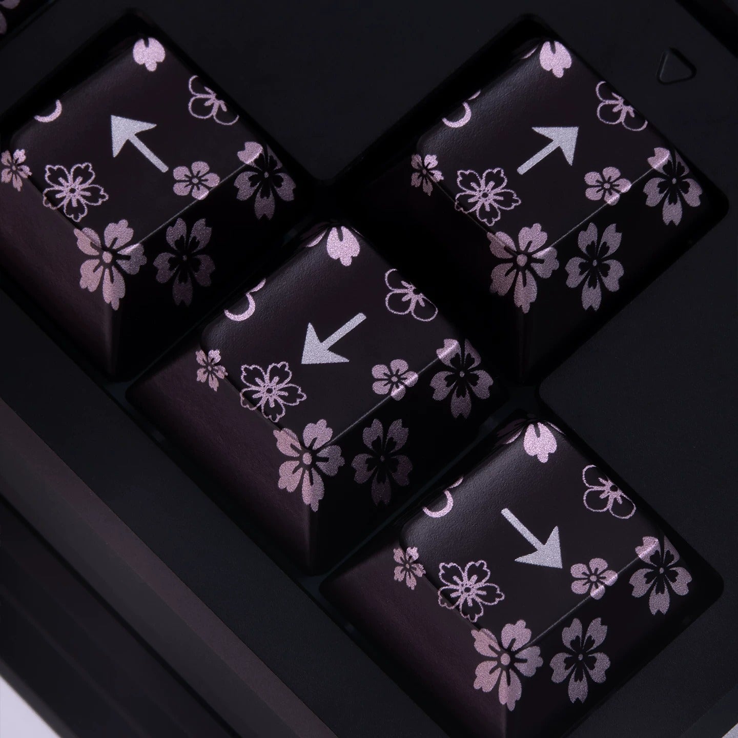 Spring and Jingming Black Theme Theme, Keycap Set PBT Metallic Texture personalized keycap set, , compatible with 61/64/68/75/84/87/104 mechanical keyboard
