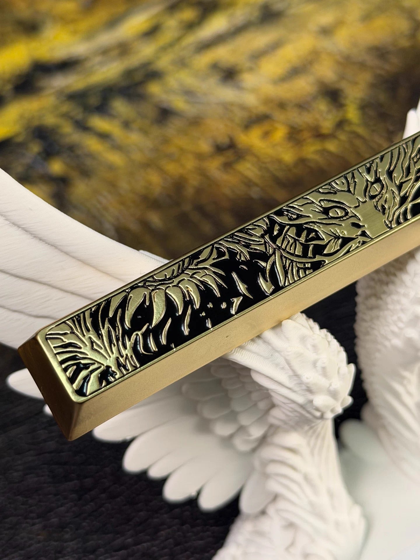 Dragon/loong, 6.25U zinc alloy metal personalized keycap, mythological themed metal decorative keycap