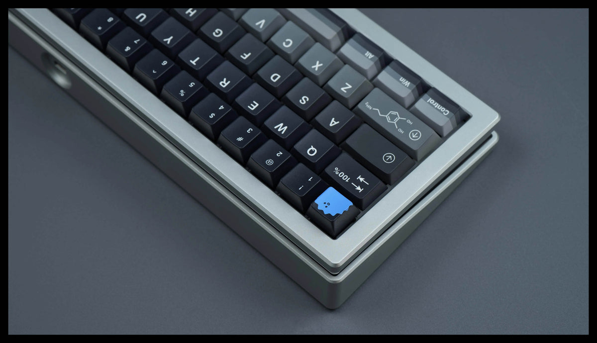 Dopamine themed PBT material creative keycap set, mechanical keyboard decorative keycaps, trendy and fashionable, creative peripherals, artistic keycaps, Compatible with 61/64/68/75/84/87/104 key mechanical keyboard keycap set