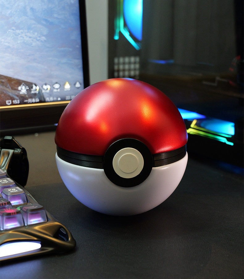 Pok é mon Pok é Ball, 3X3 size, iron shell+PLA nine key position with cover, built-in illuminated key cap box, key cap display box