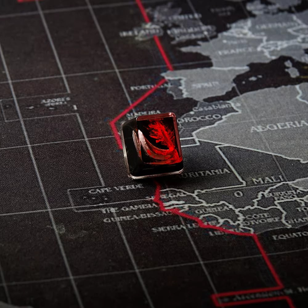 World of Warcraft series, warrior skill themed crystal resin artisankeycaps, game culture creative peripheral resin decorative keycaps