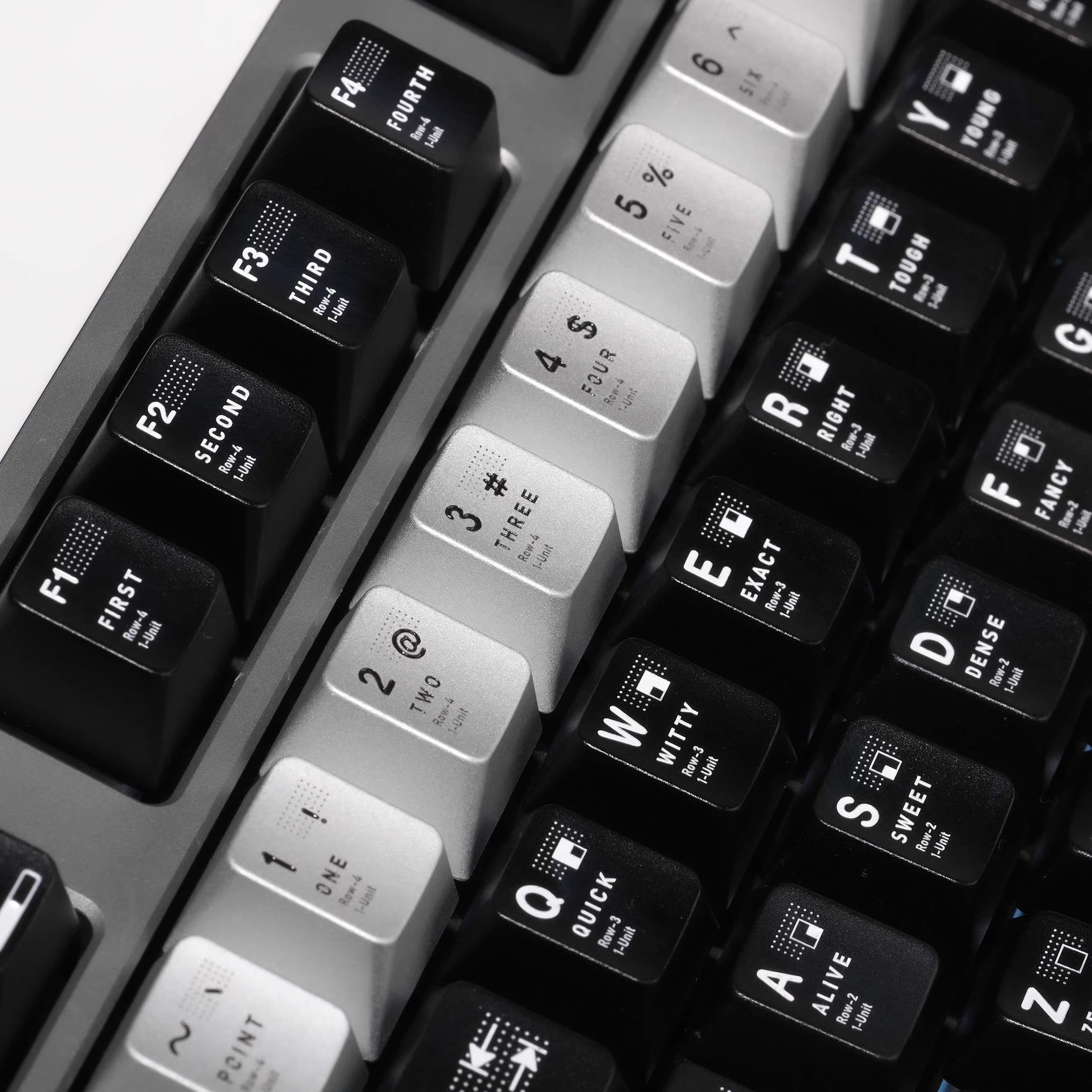 Parameterized V2 aluminum alloy CNC keycap set, metal personalized keycap original factory height set