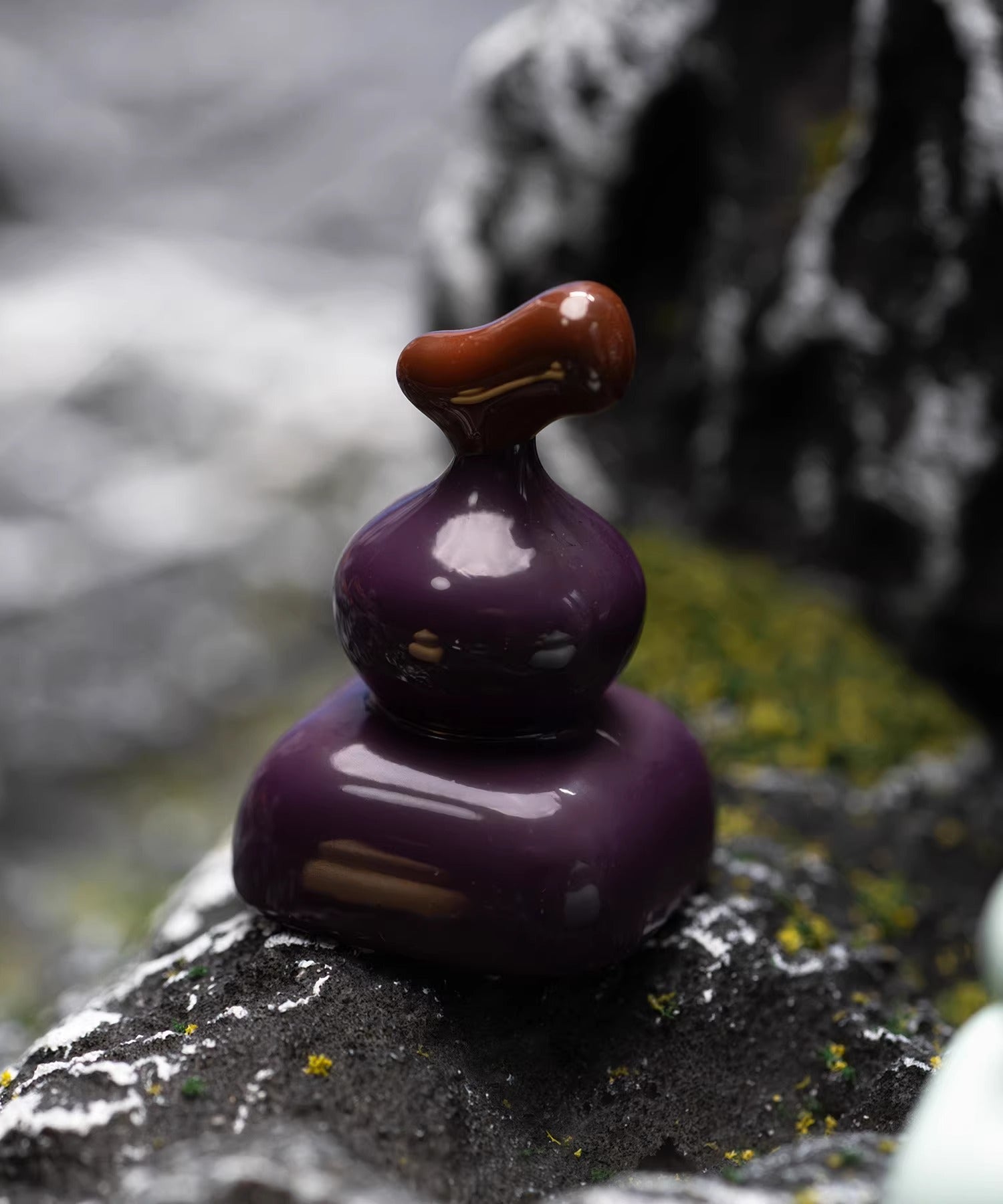 Zinc alloy gourd keycaps, metal baked paint personalized keycaps, random blind box mechanical keyboard creative decorative keycaps