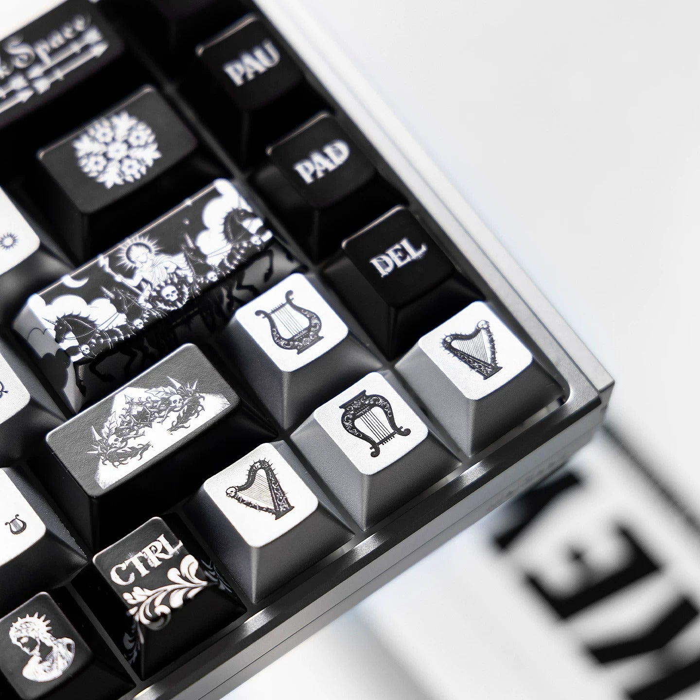Apollo Sun God Theme theme design, custom set personalized keycap series,PBT material, Original factory height, compatible with 61/64/68/75/84/87/104 mechanical keyboard keycap set