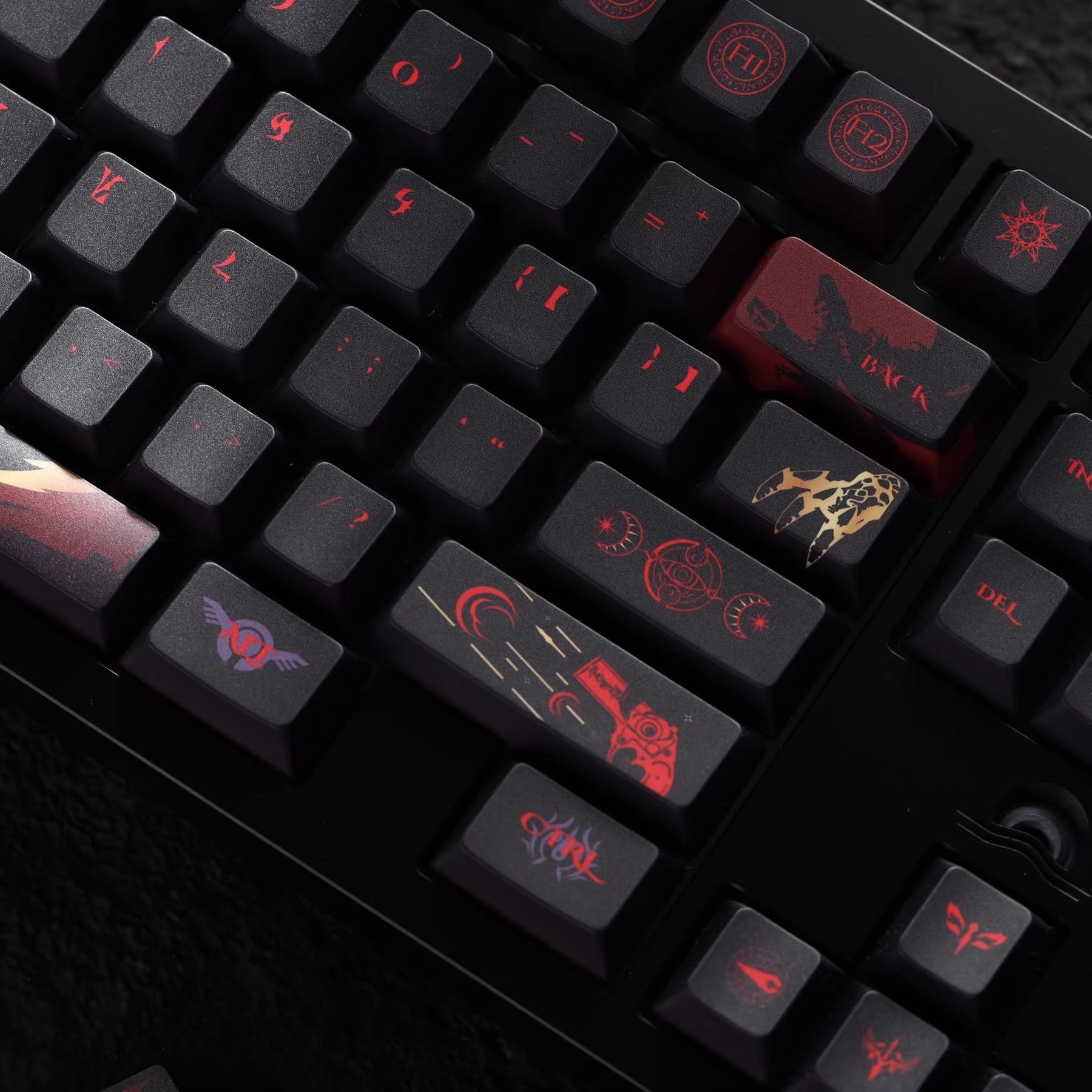 Bayonetta Theme Design, PBT material, sublimation, Personalized keycap set, original factory height mechanical keyboard decorative keycap set