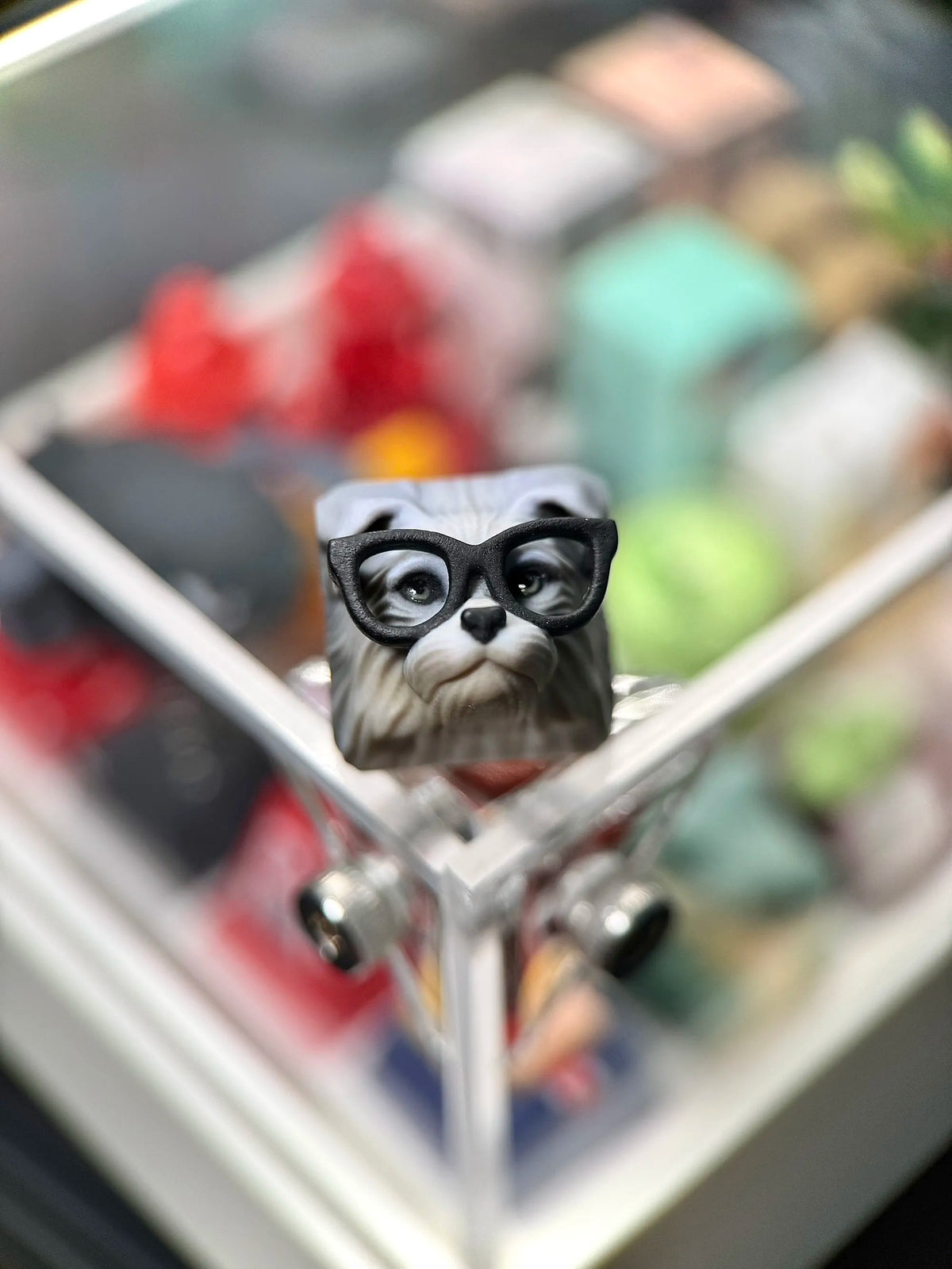 Pet and puppy themed design keycaps, not corroded or faded, three-dimensional modeling, anime, gaming, cultural creativity, personalized keycaps, mechanical keyboard decoration keycaps