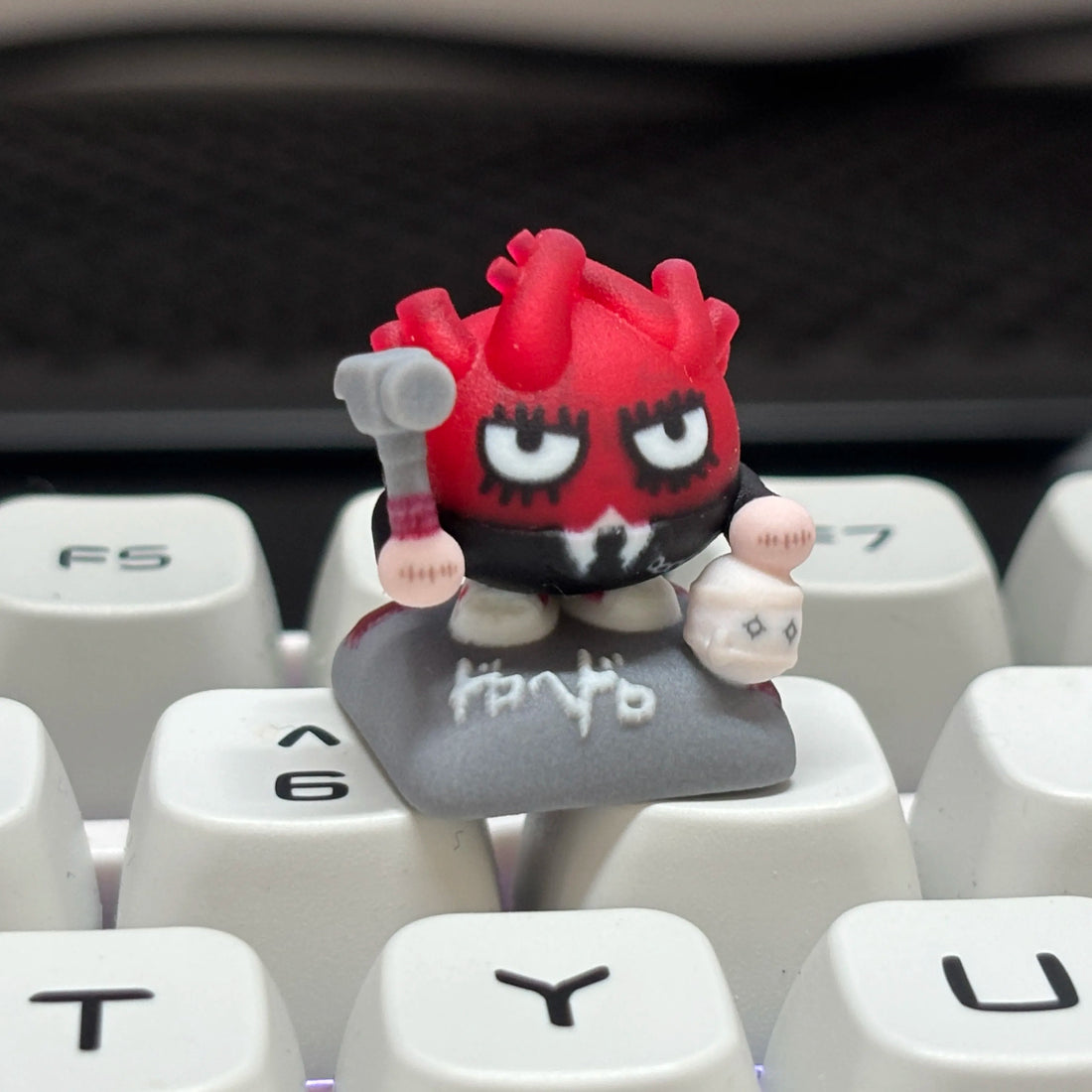 Dorohedoro Cute Keyboard Keycaps Resin Decor Personalized Doll Desktop Keyboard with Artistic Keycaps