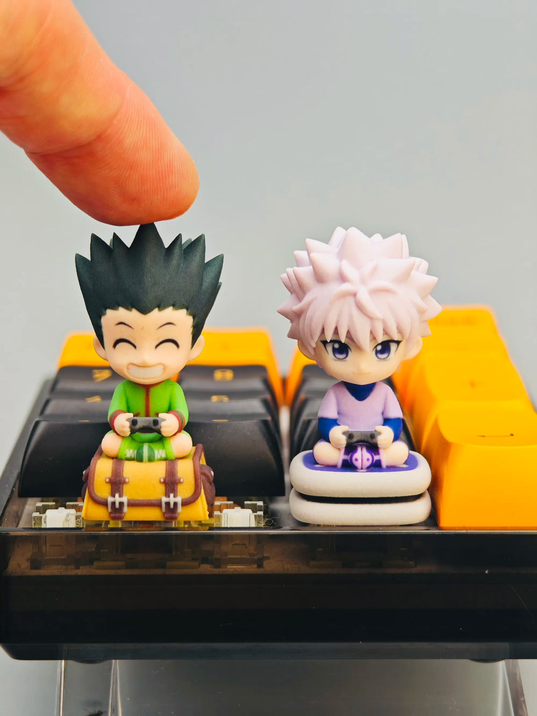 HUNTER×HUNTER series, Multi colored resin printed personalized keycaps, cartoon resin decorative keycaps, mechanical keyboard artistic creative keycaps