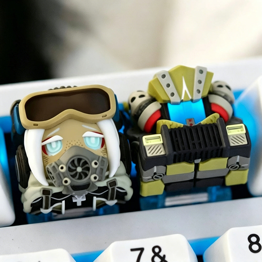 Original design, Apocalypse scavenger series, multi-color resin personalized keycaps, mechanical keyboard decorative keycaps artisankeycaps
