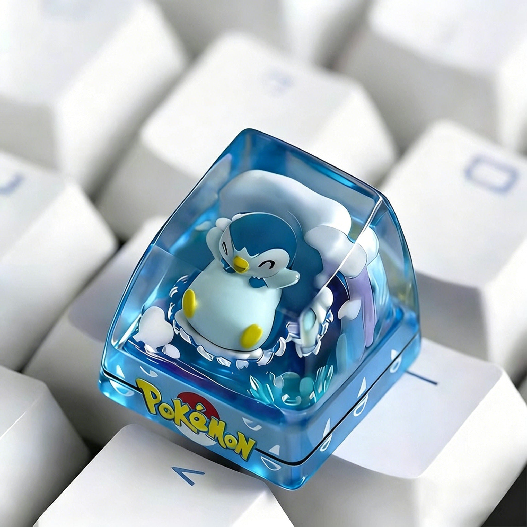 Pok é mon themed crystal dropper personalized keycaps, anime creative culture peripheral mechanical keyboard decorative keycaps