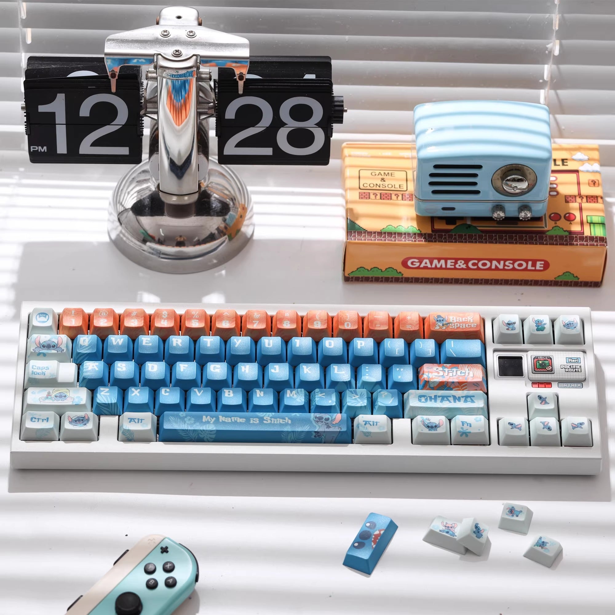 Lilo&Stitch theme, Stitch PBT material, sublimation, Personalized keycap set, original factory height mechanical keyboard decorative keycap set