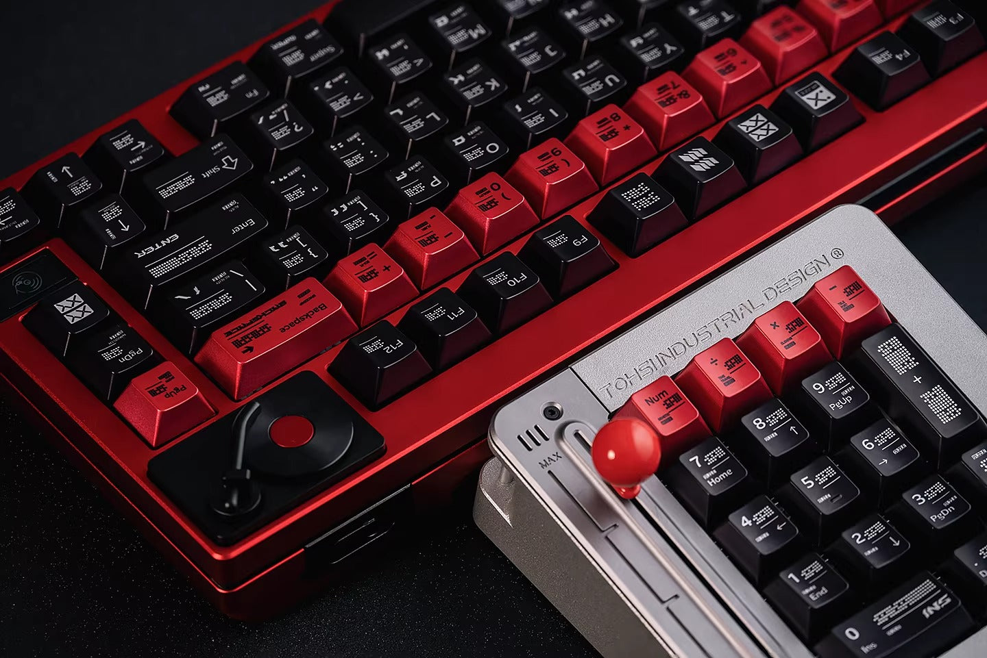 Parameterized theme design, metal paint texture PBT material personalized keycap set, mechanical keyboard decorative keycaps