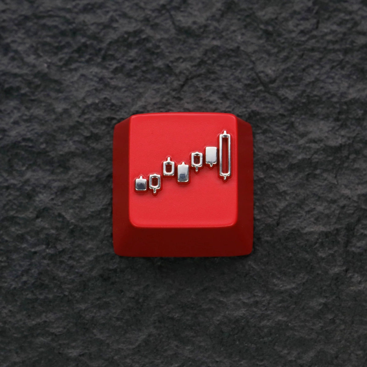 stock Candlestick Chart,Metal Logo Series Personalized Keycaps, Metal Keycaps, Mechanical Keyboard Decorative Keycaps