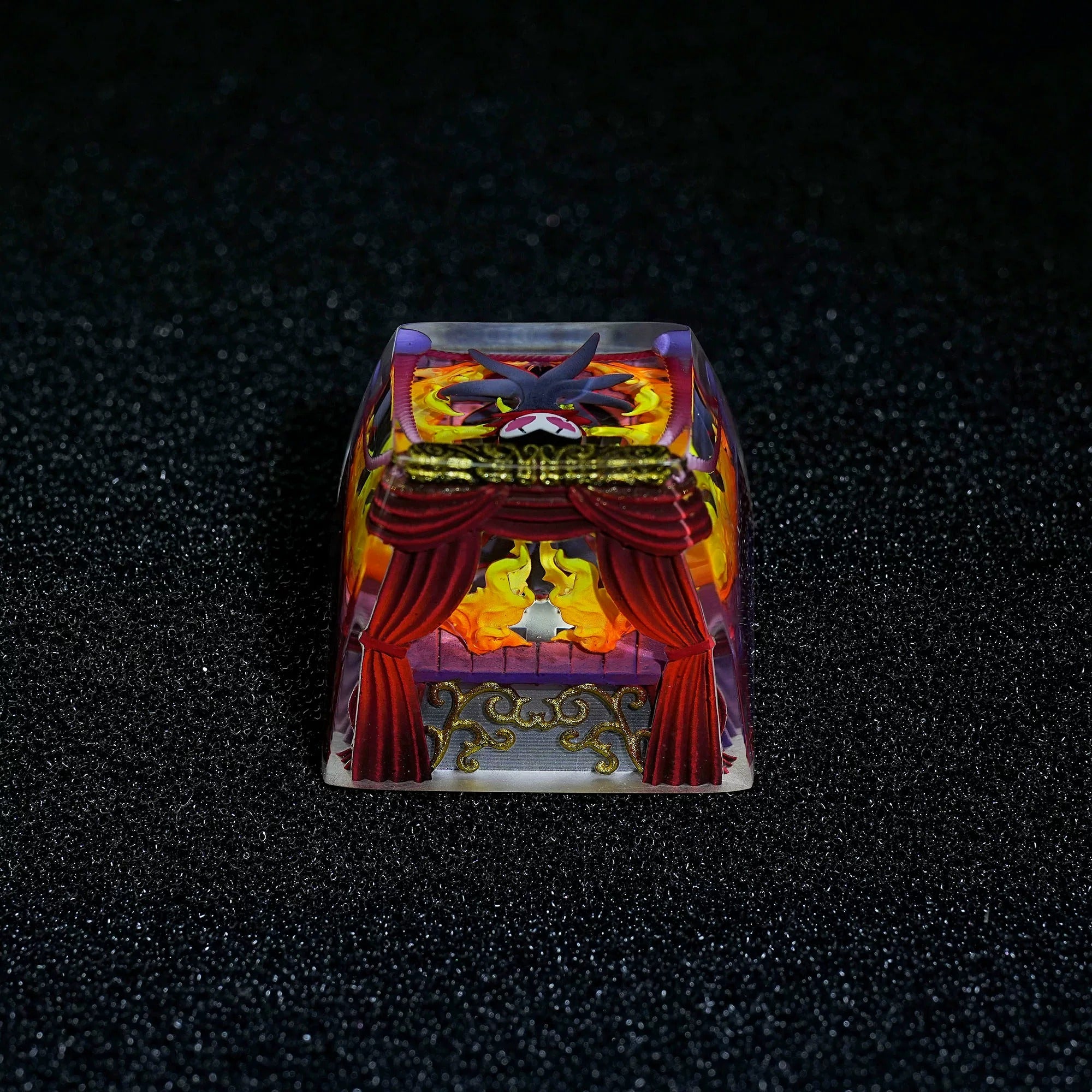 Hollow Knight, Grimm, Crystal Resin Personalized Keycaps, Anime Game Culture Creative Resin Keycaps, Mechanical Keyboard Art Decorative Keycaps