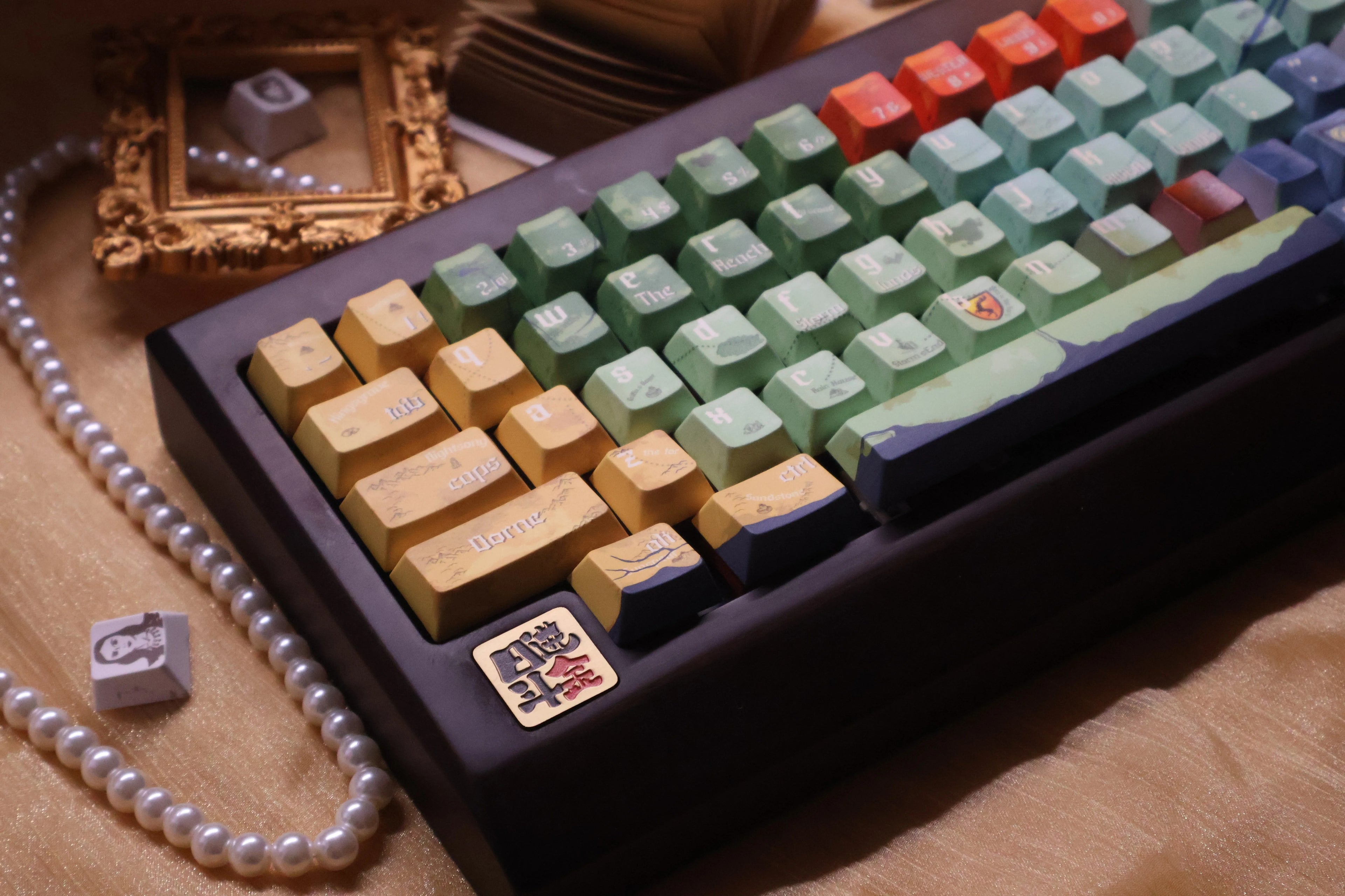 A Song of Ice and Fire themed keycap set, PBT material, sublimation technology, animation cartoon decoration keycap set