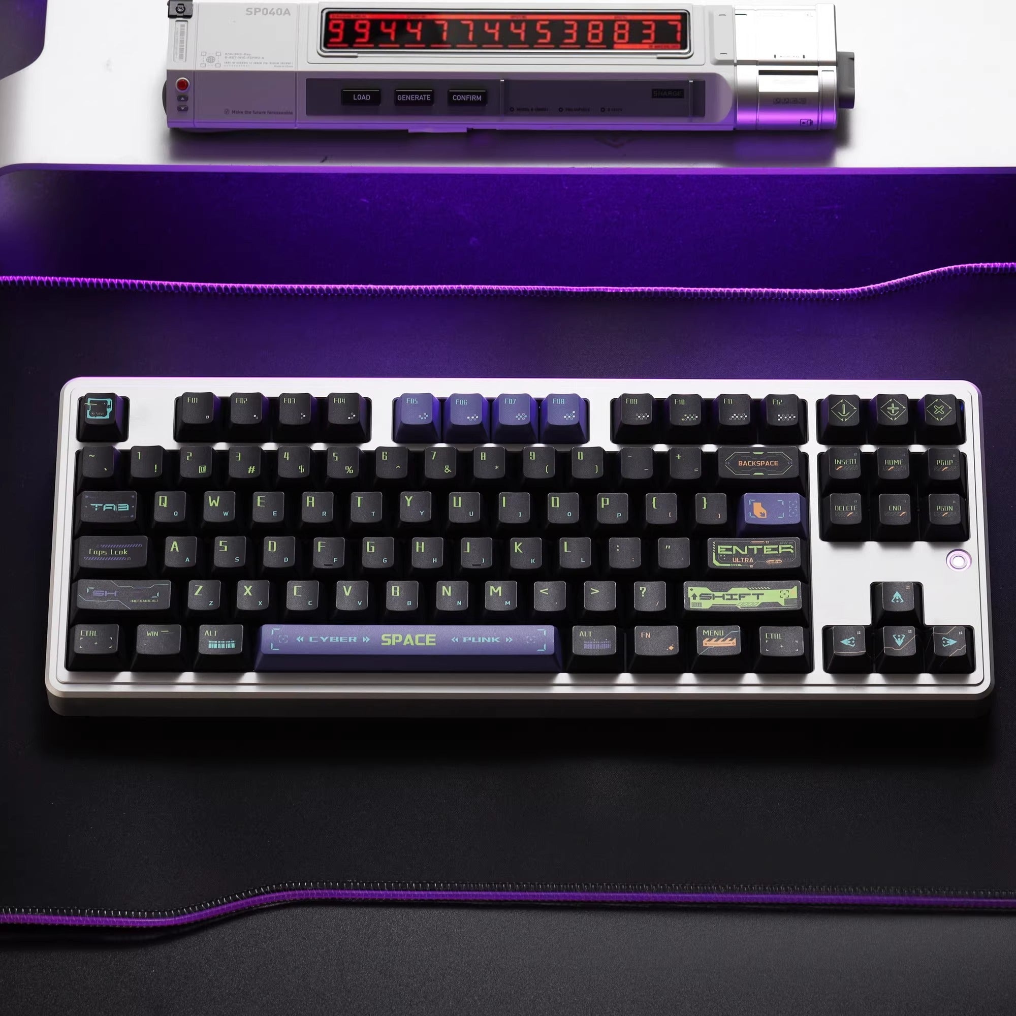 Cyberpunk Pulse Theme -137 Keys - Original High PBT Thermal Sublimation Mechanical Keyboard Custom Decorative Keycap Set